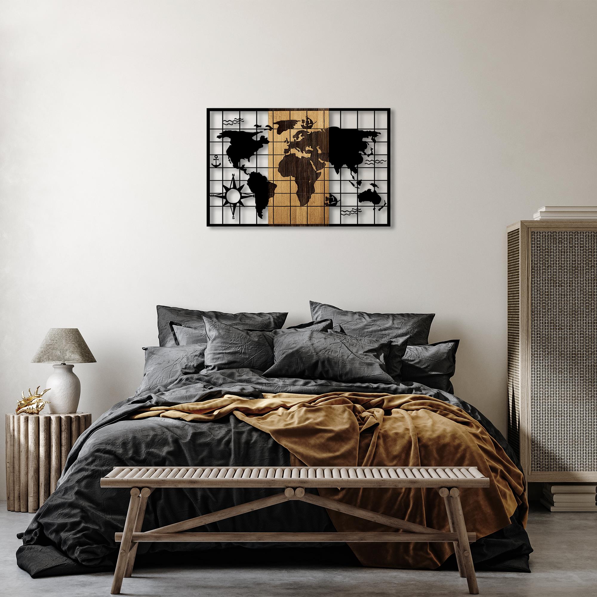 MA-325 Ahşap Metal Duvar Tablosu | ByLamp