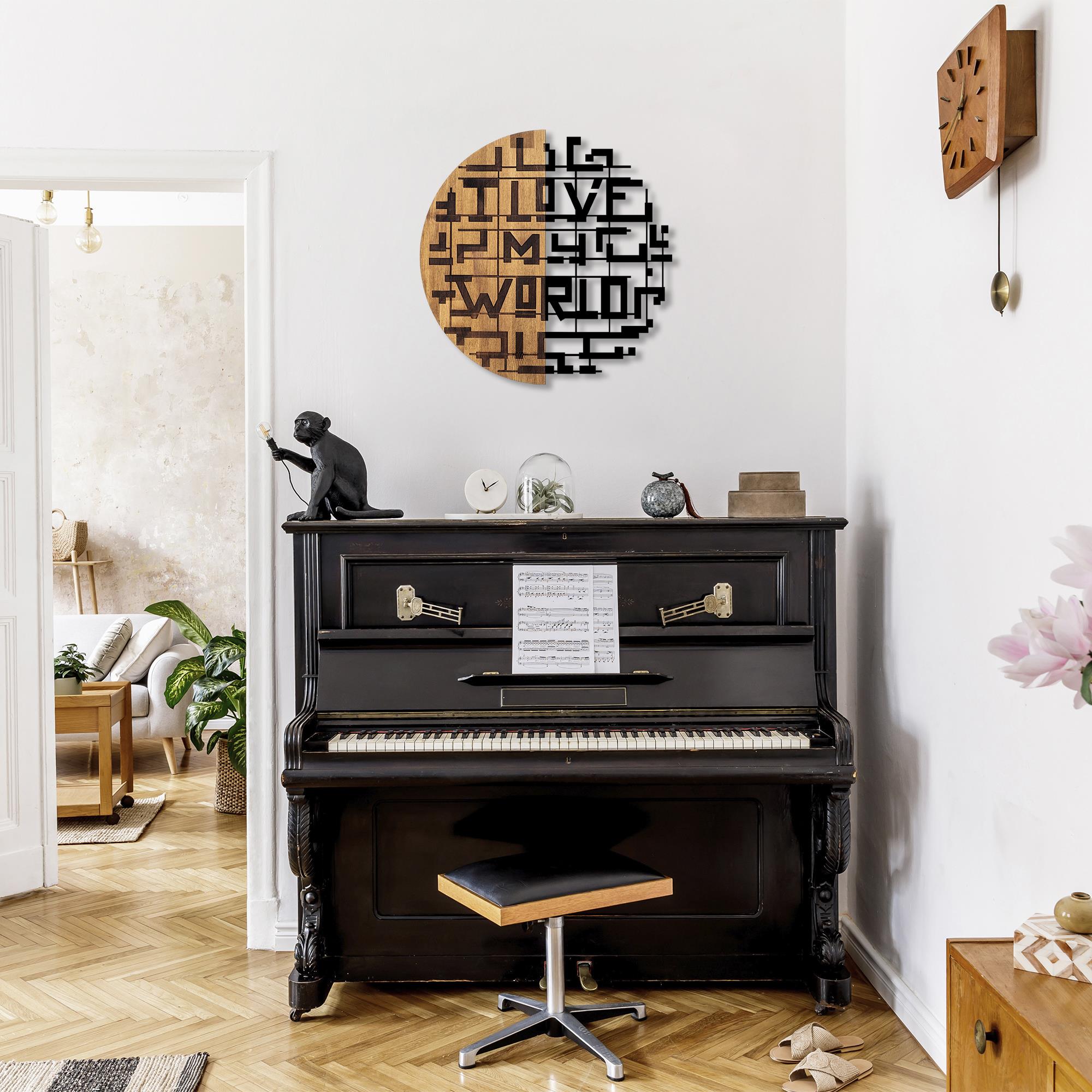 MA-330 Ahşap Metal Duvar Tablosu | ByLamp