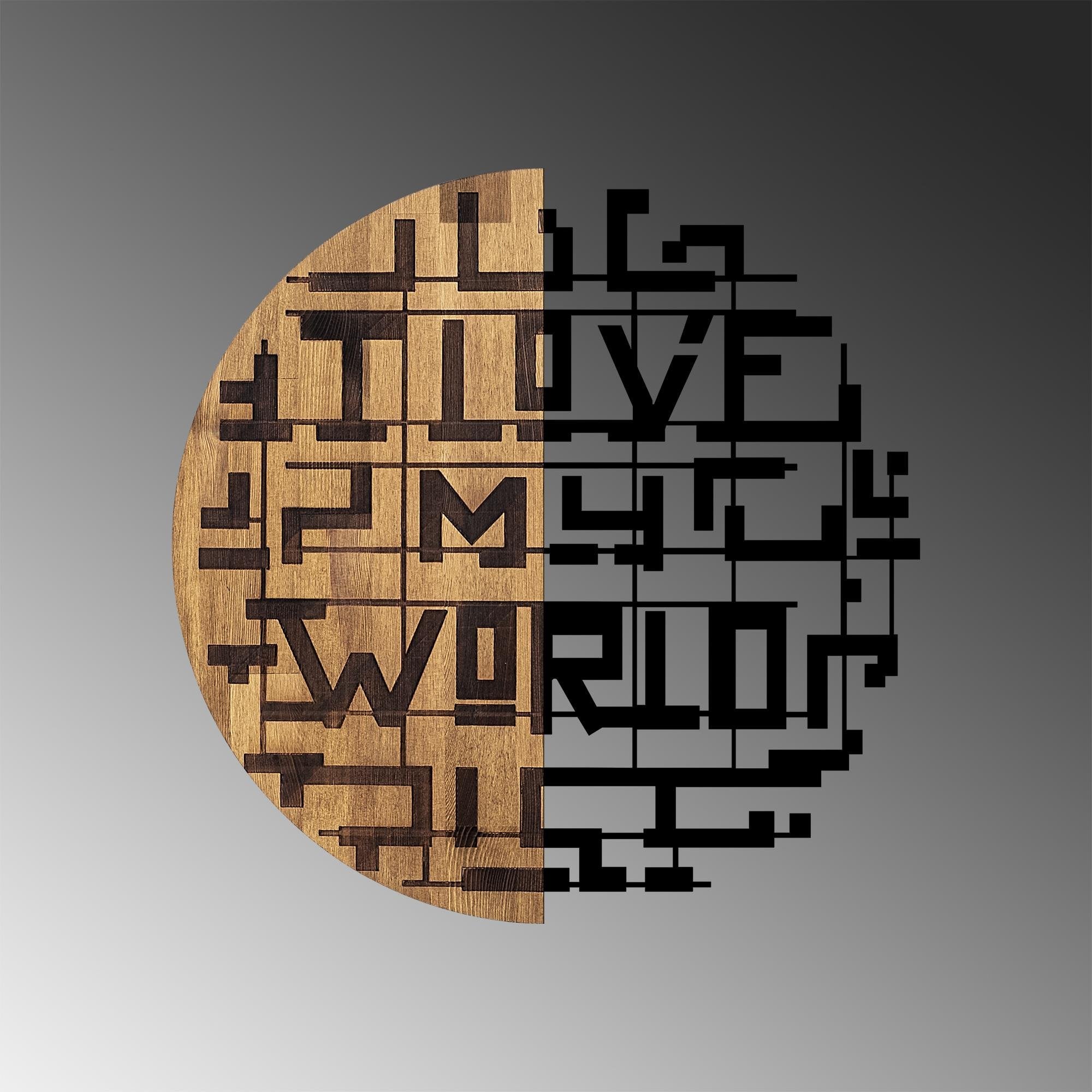 MA-330 Ahşap Metal Duvar Tablosu | ByLamp