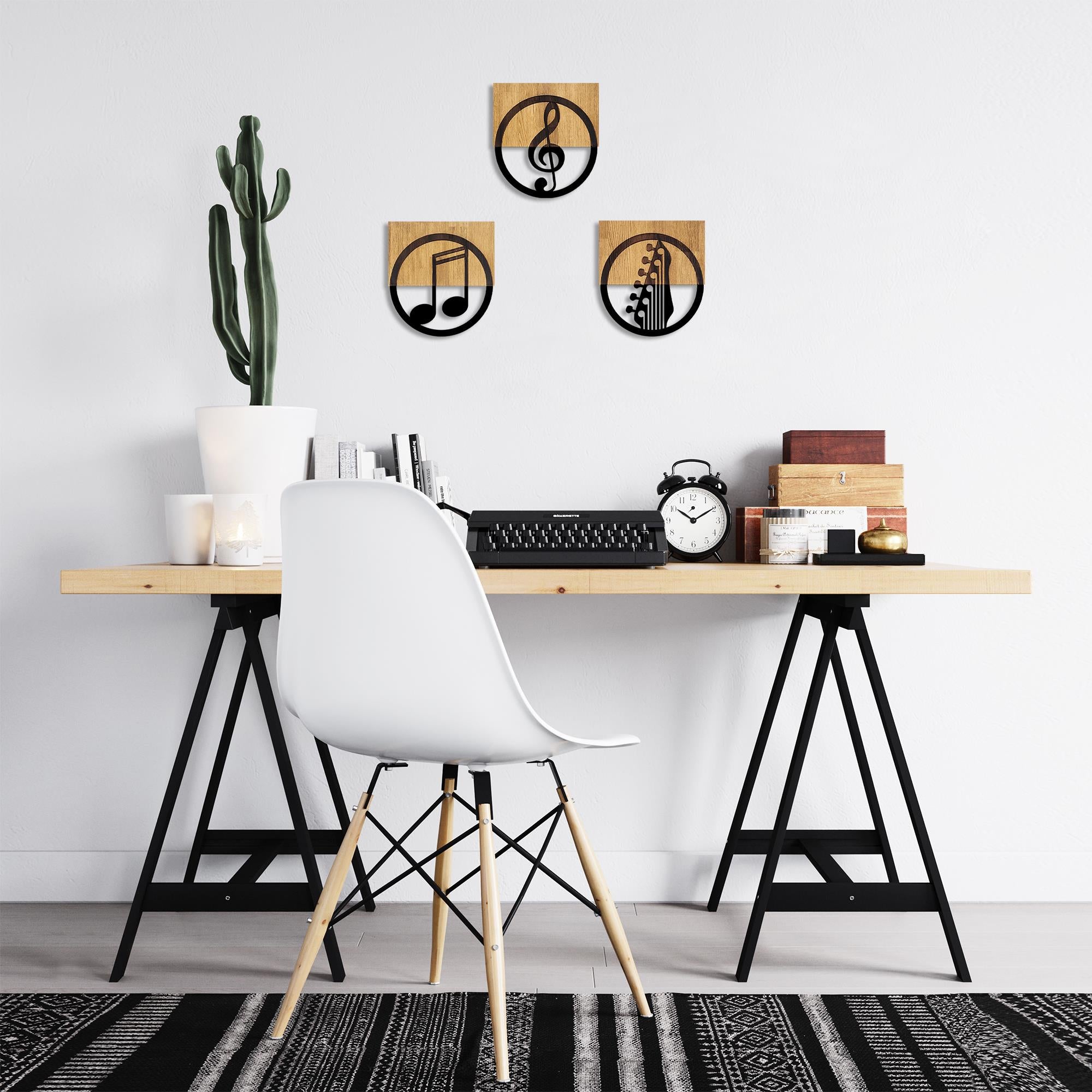 MA-334 Ahşap Metal Duvar Tablosu | ByLamp