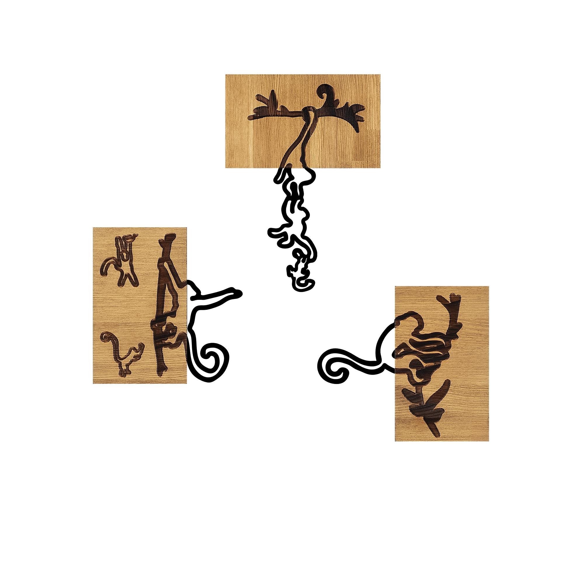 MA-338 Ahşap Metal Duvar Tablosu | ByLamp