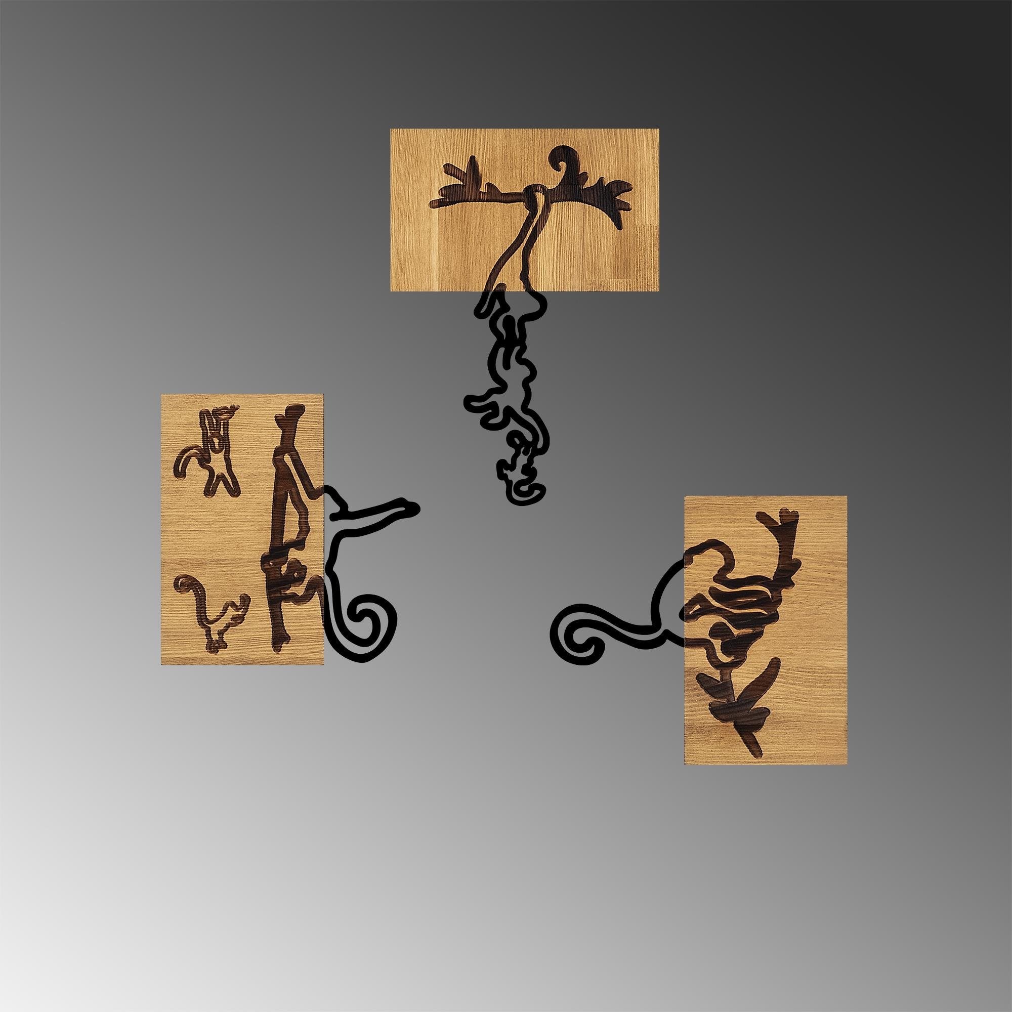 MA-338 Ahşap Metal Duvar Tablosu | ByLamp