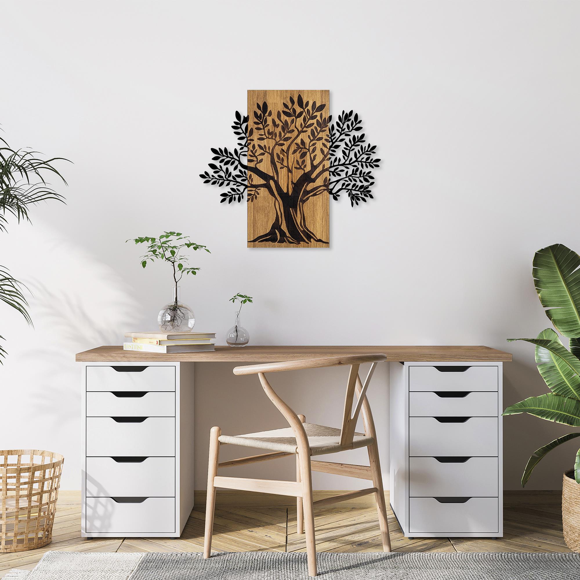 MA-352 Ahşap Metal Duvar Tablosu | ByLamp