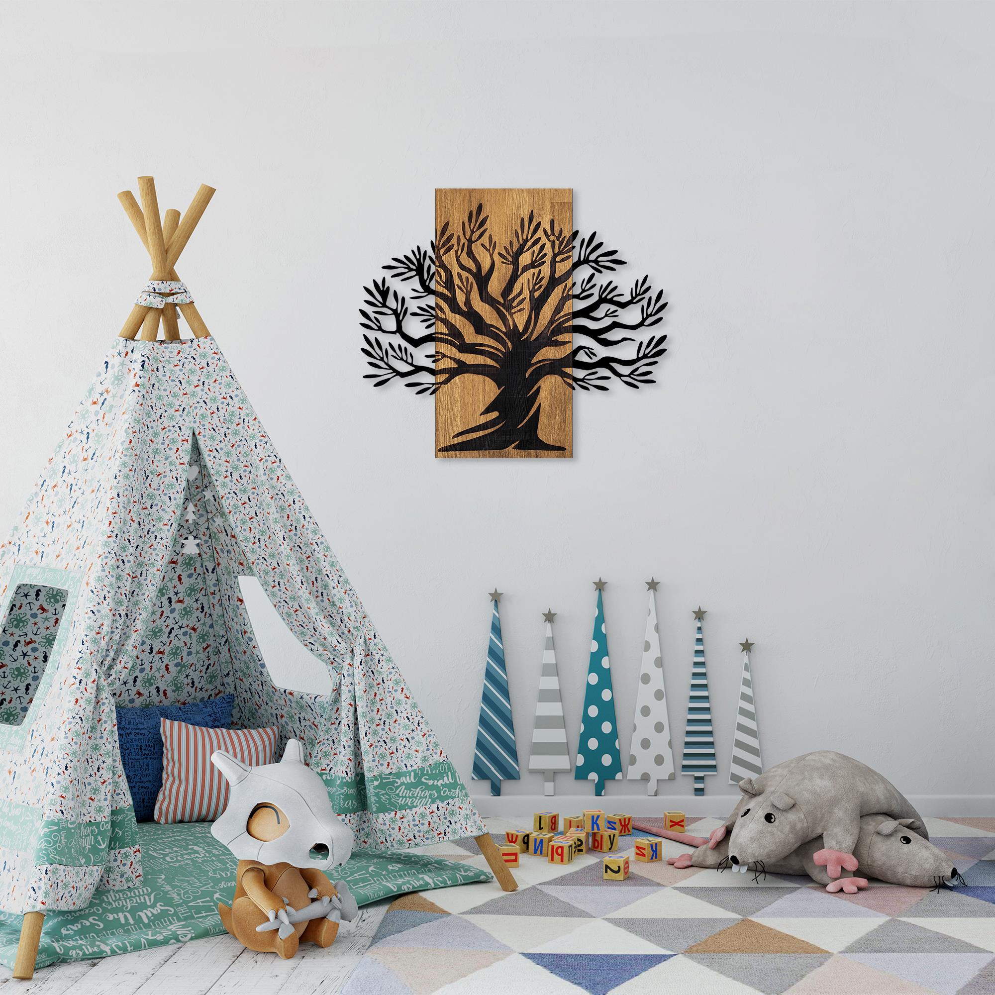 MA-353 Ahşap Metal Duvar Tablosu | ByLamp