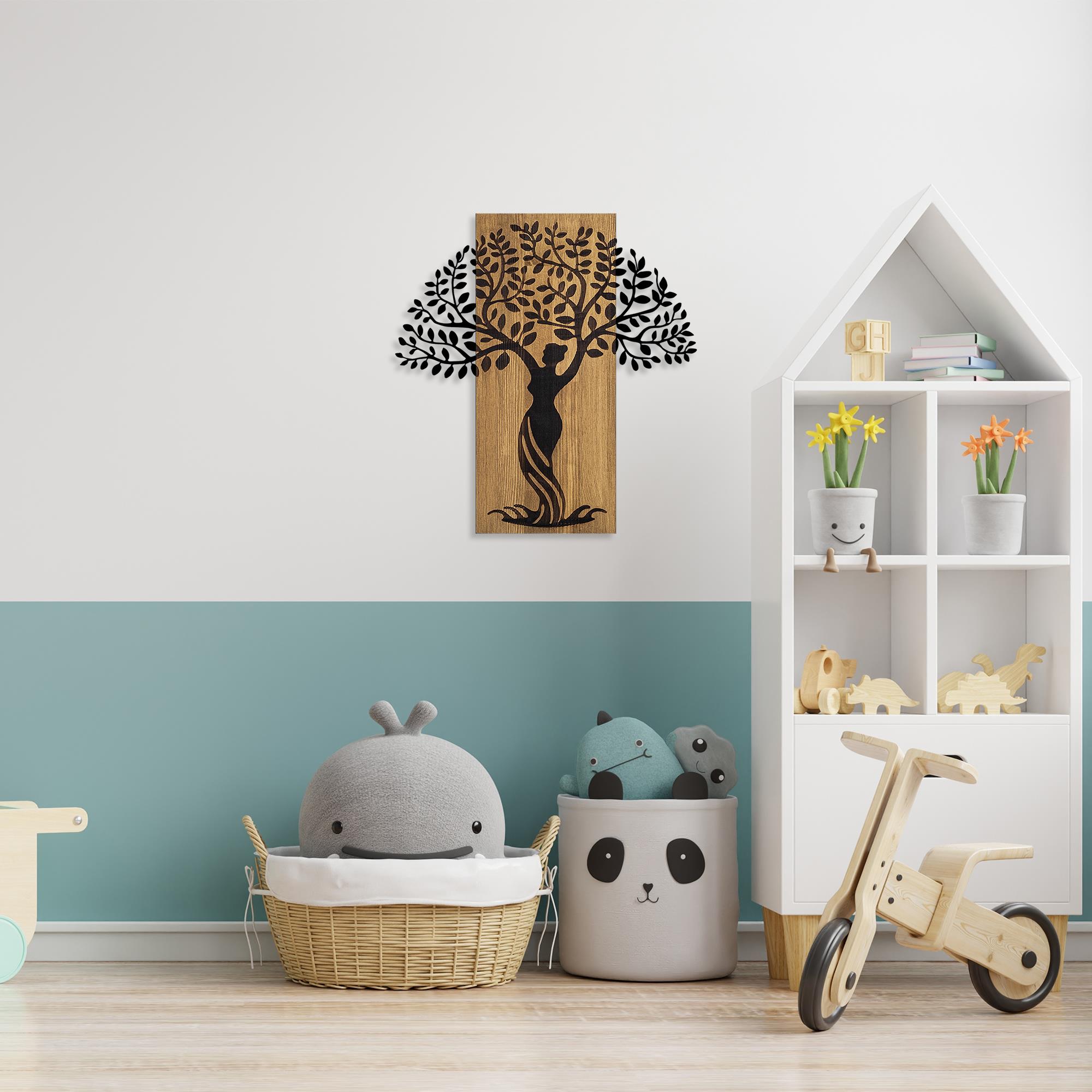 MA-354 Ahşap Metal Duvar Tablosu | ByLamp