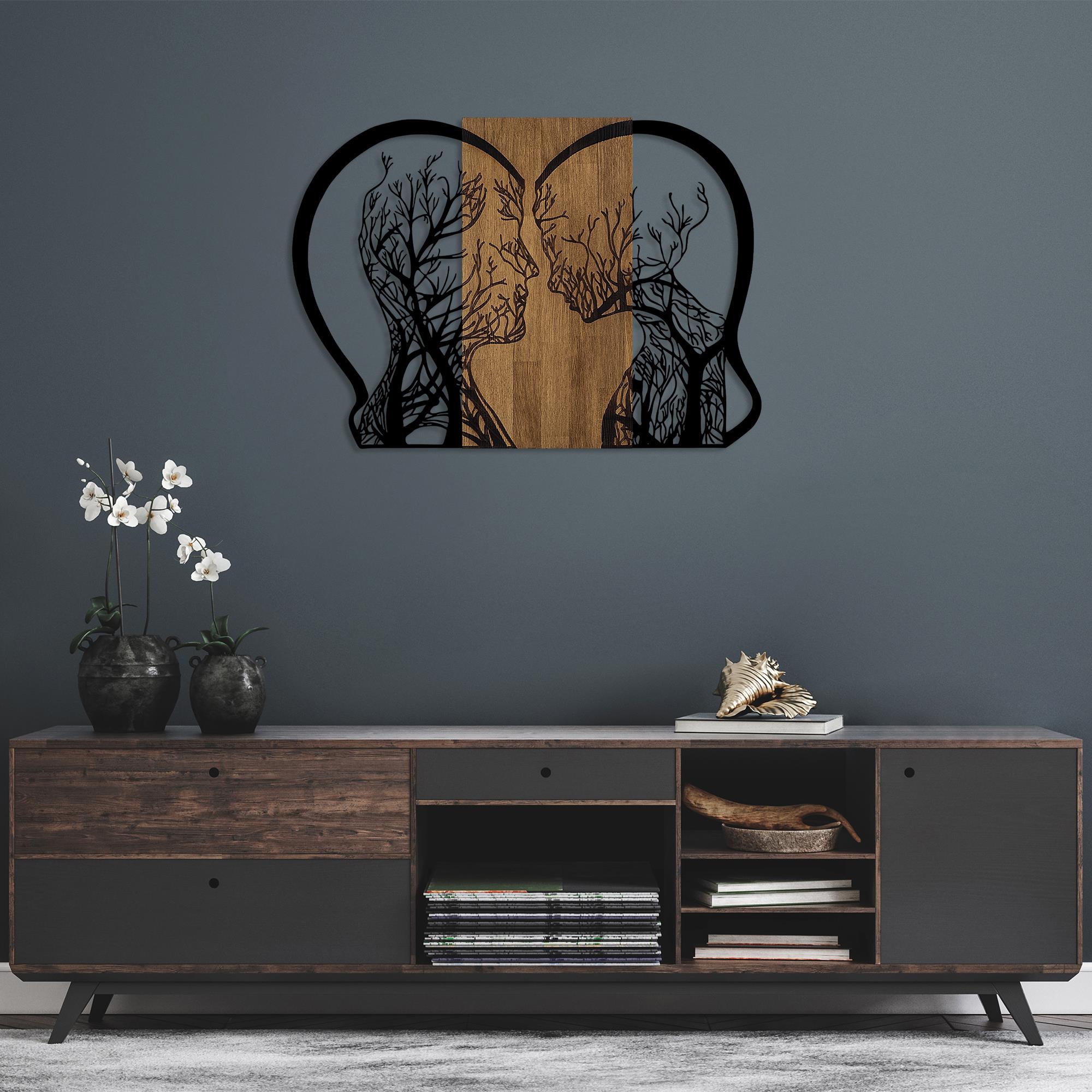 MA-358 Ahşap Metal Duvar Tablosu | ByLamp