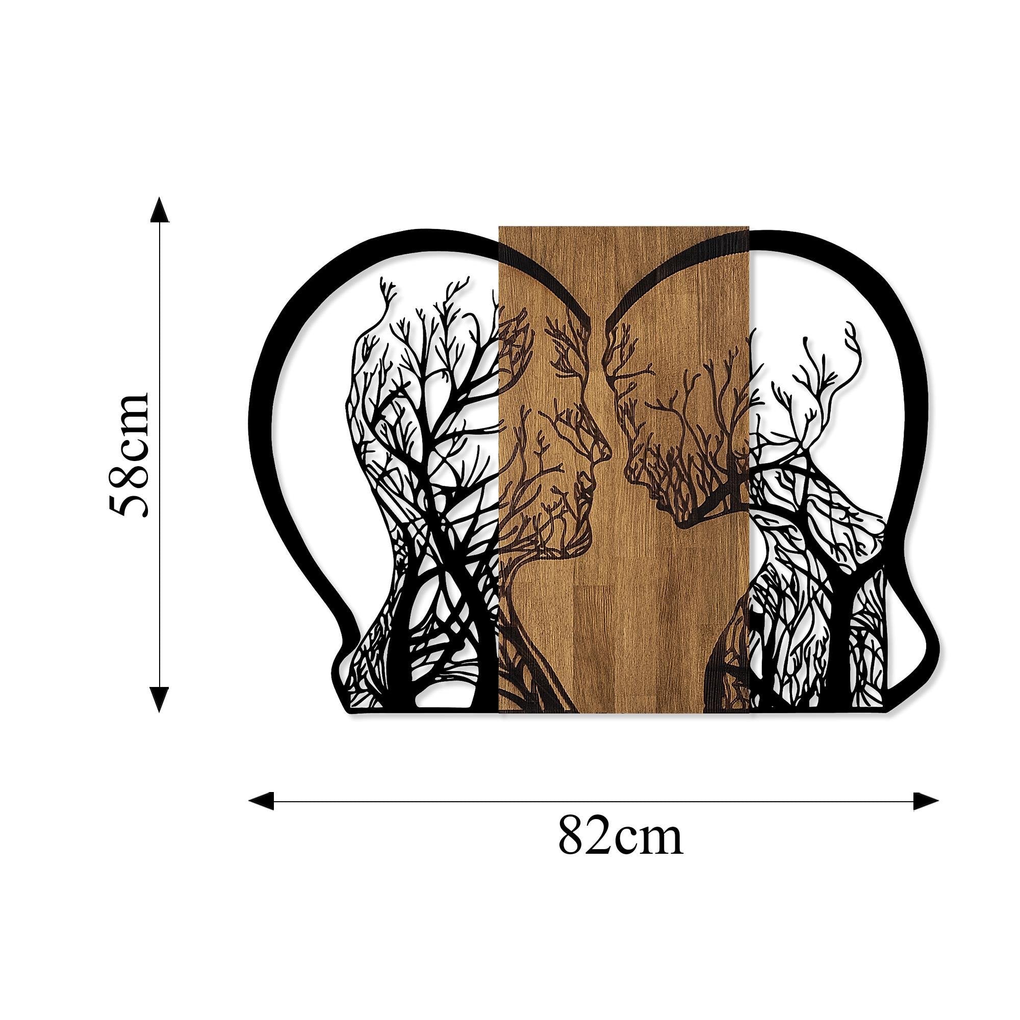 MA-358 Ahşap Metal Duvar Tablosu | ByLamp