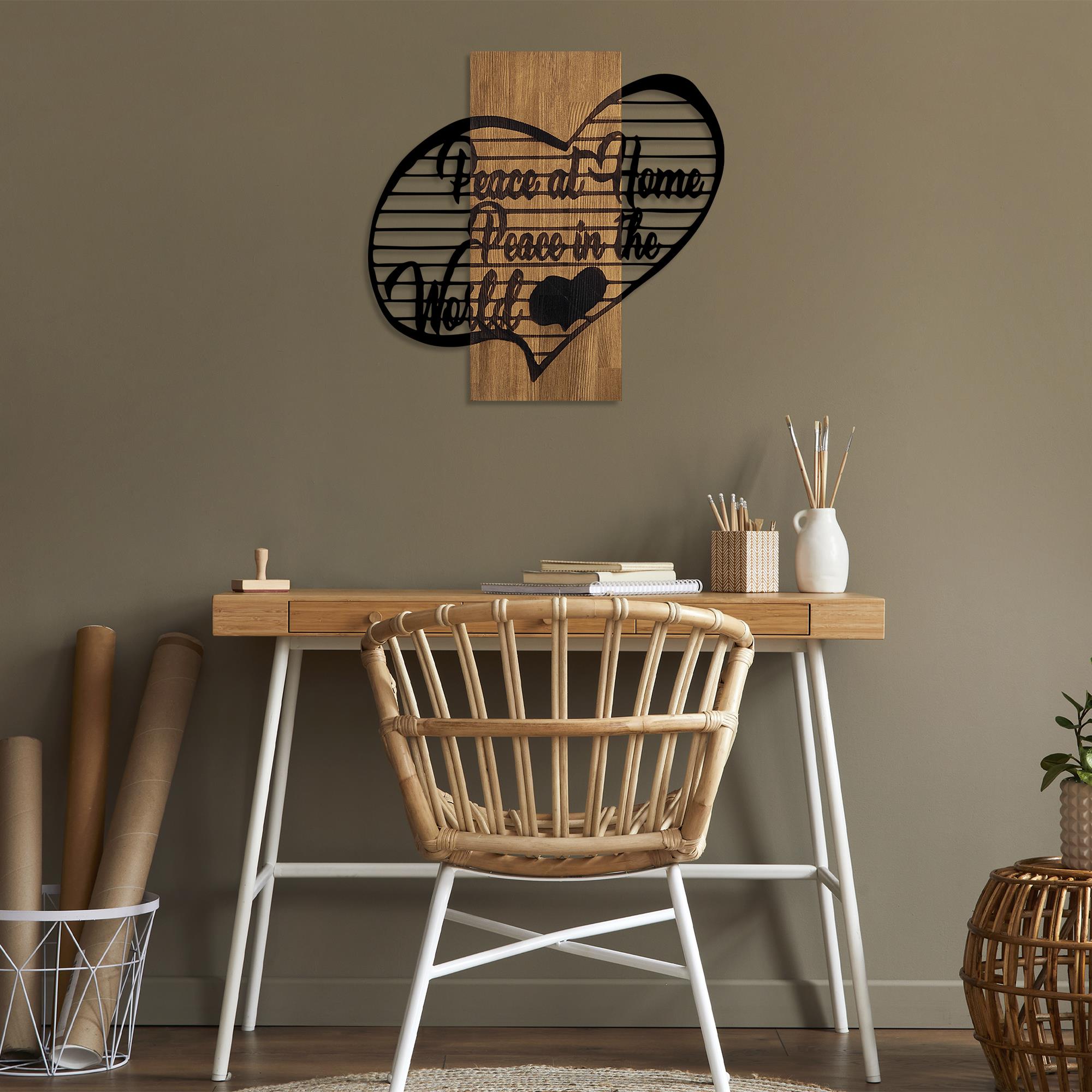 MA-360 Ahşap Metal Duvar Tablosu | ByLamp