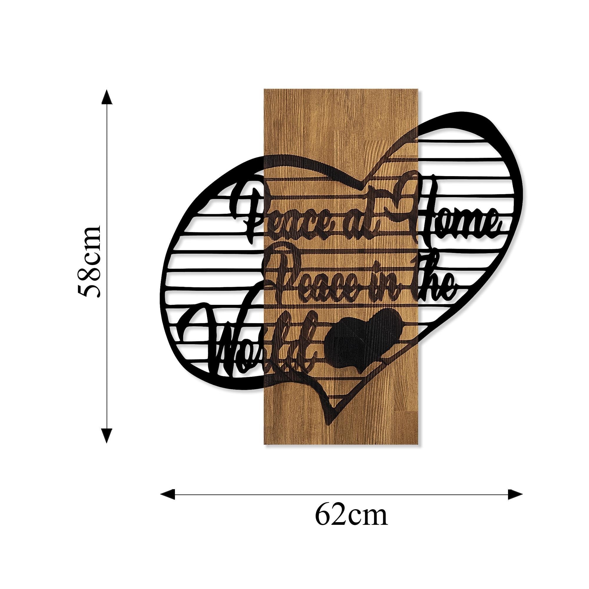 MA-360 Ahşap Metal Duvar Tablosu | ByLamp