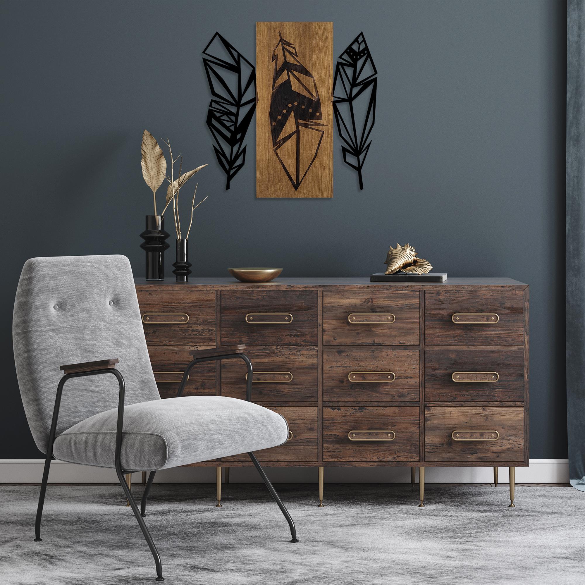 MA-361 Ahşap Metal Duvar Tablosu | ByLamp