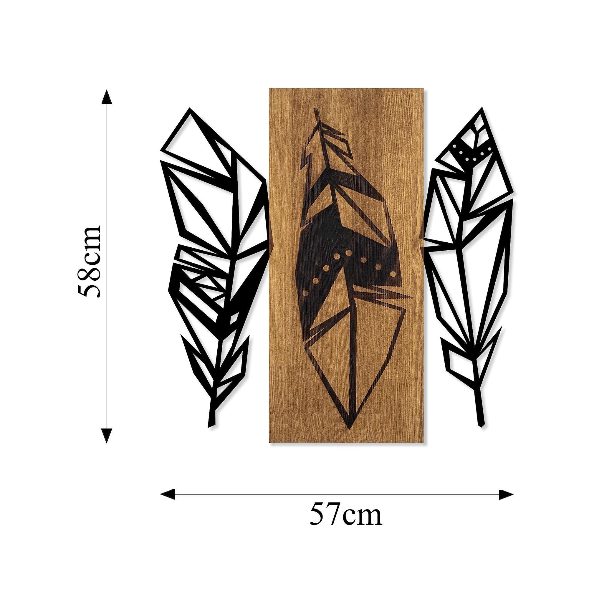 MA-361 Ahşap Metal Duvar Tablosu | ByLamp