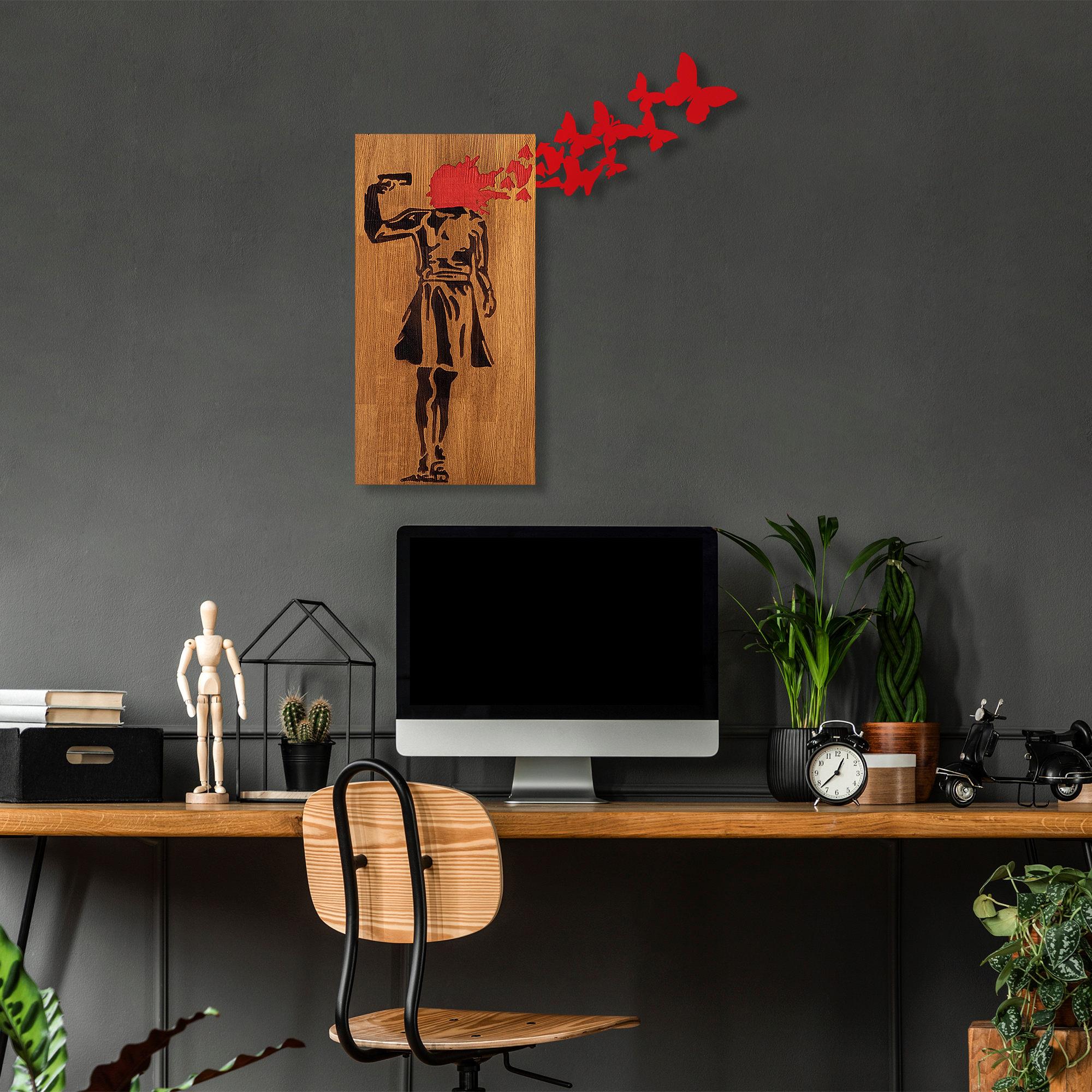 MA-367 Ahşap Metal Duvar Tablosu | ByLamp