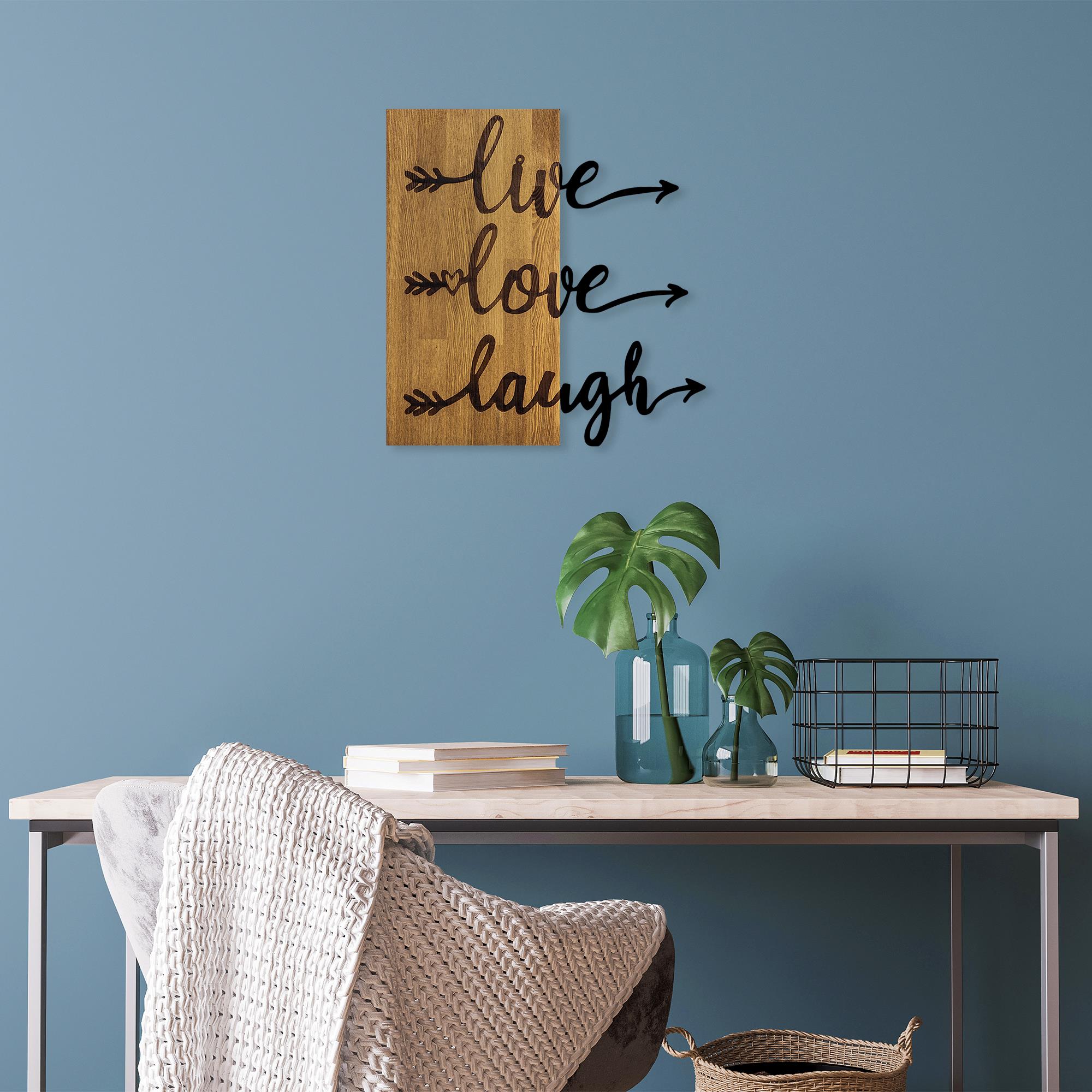 MA-369 Ahşap Metal Duvar Tablosu | ByLamp