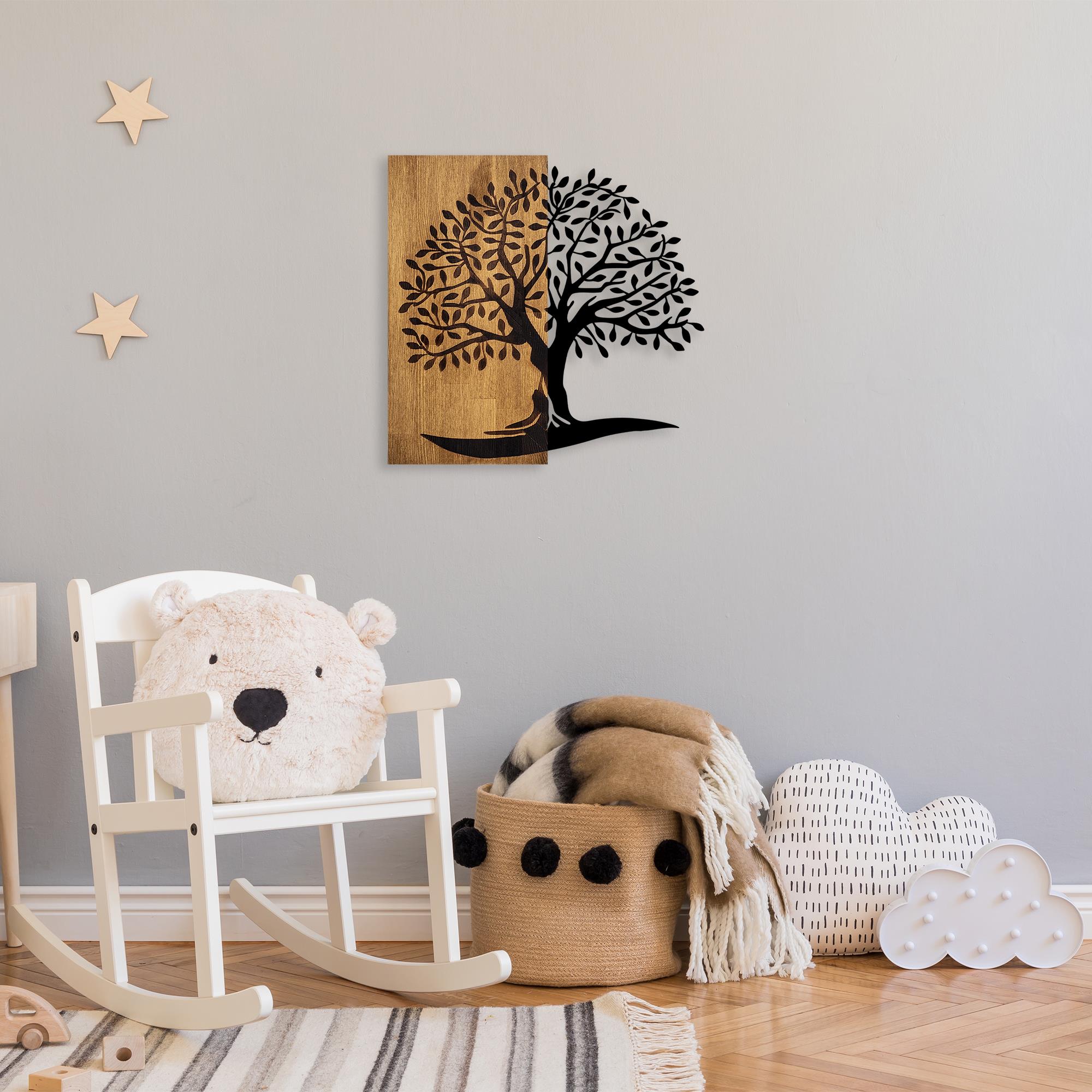 MA-374 Ahşap Metal Duvar Tablosu | ByLamp