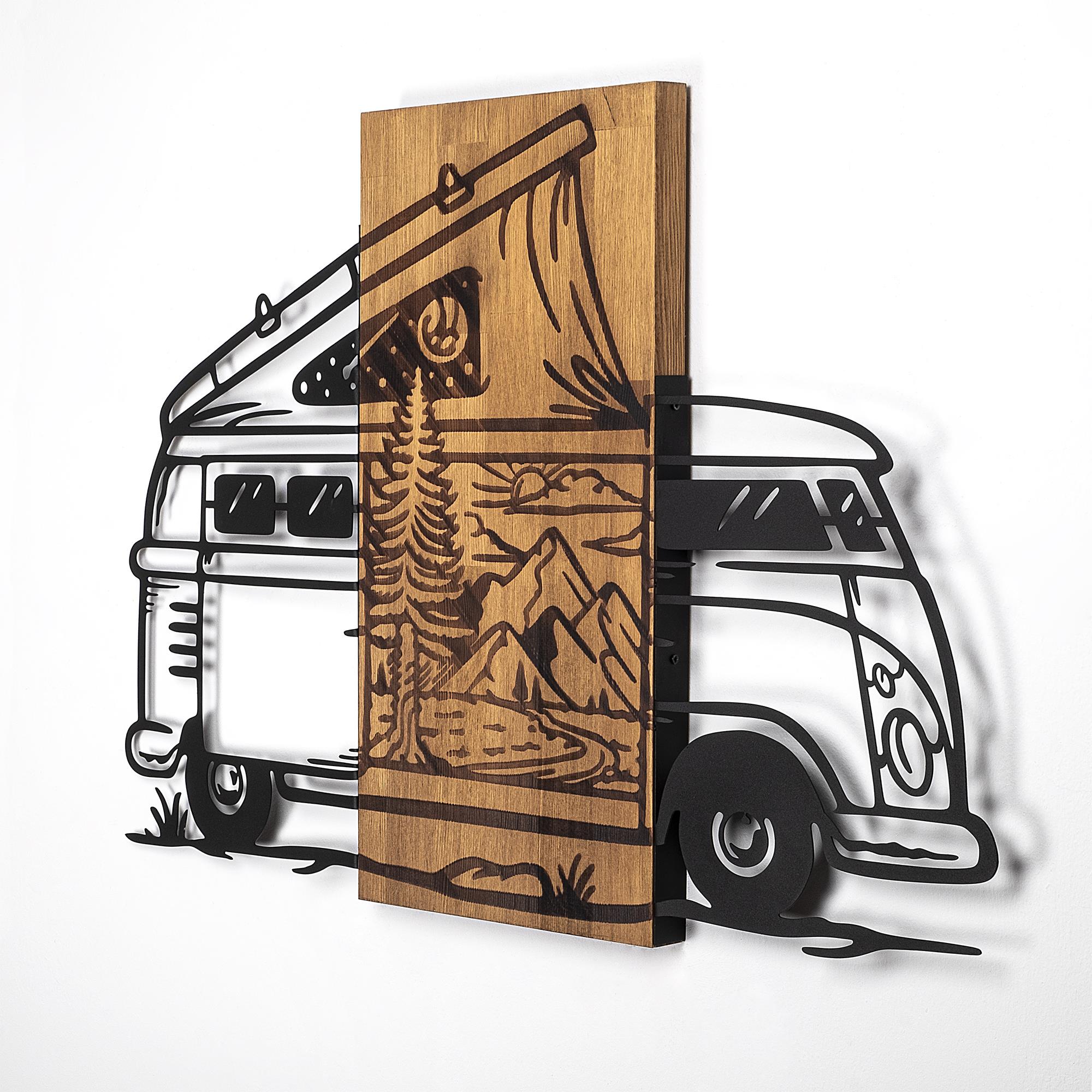 MA-379 Ahşap Metal Duvar Tablosu | ByLamp