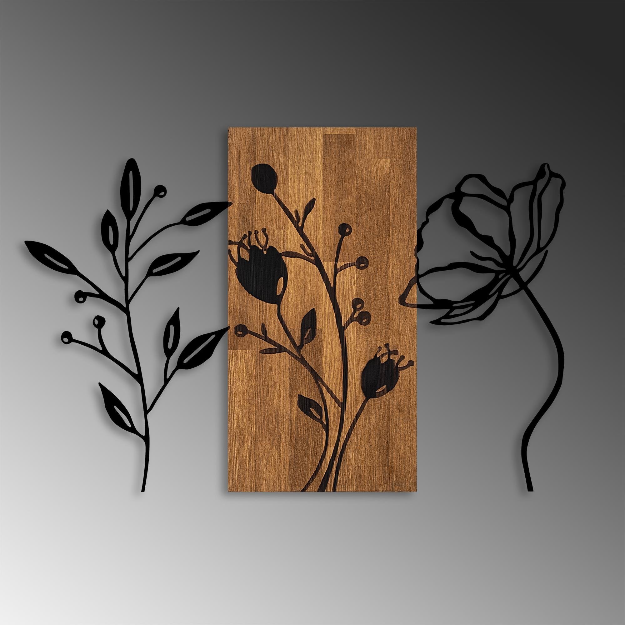 MA-383 Ahşap Metal Duvar Tablosu | ByLamp