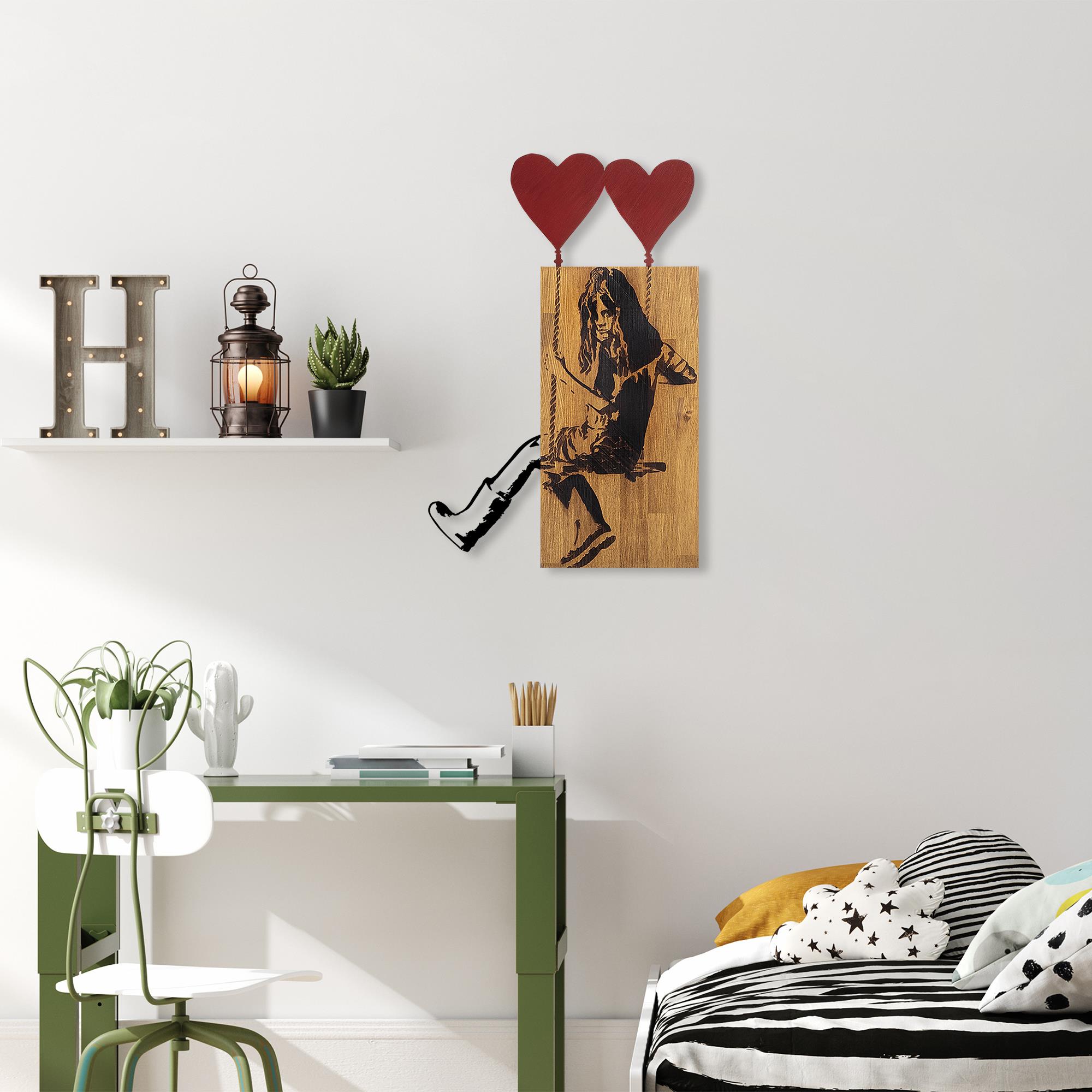 MA-386 Ahşap Metal Duvar Tablosu | ByLamp