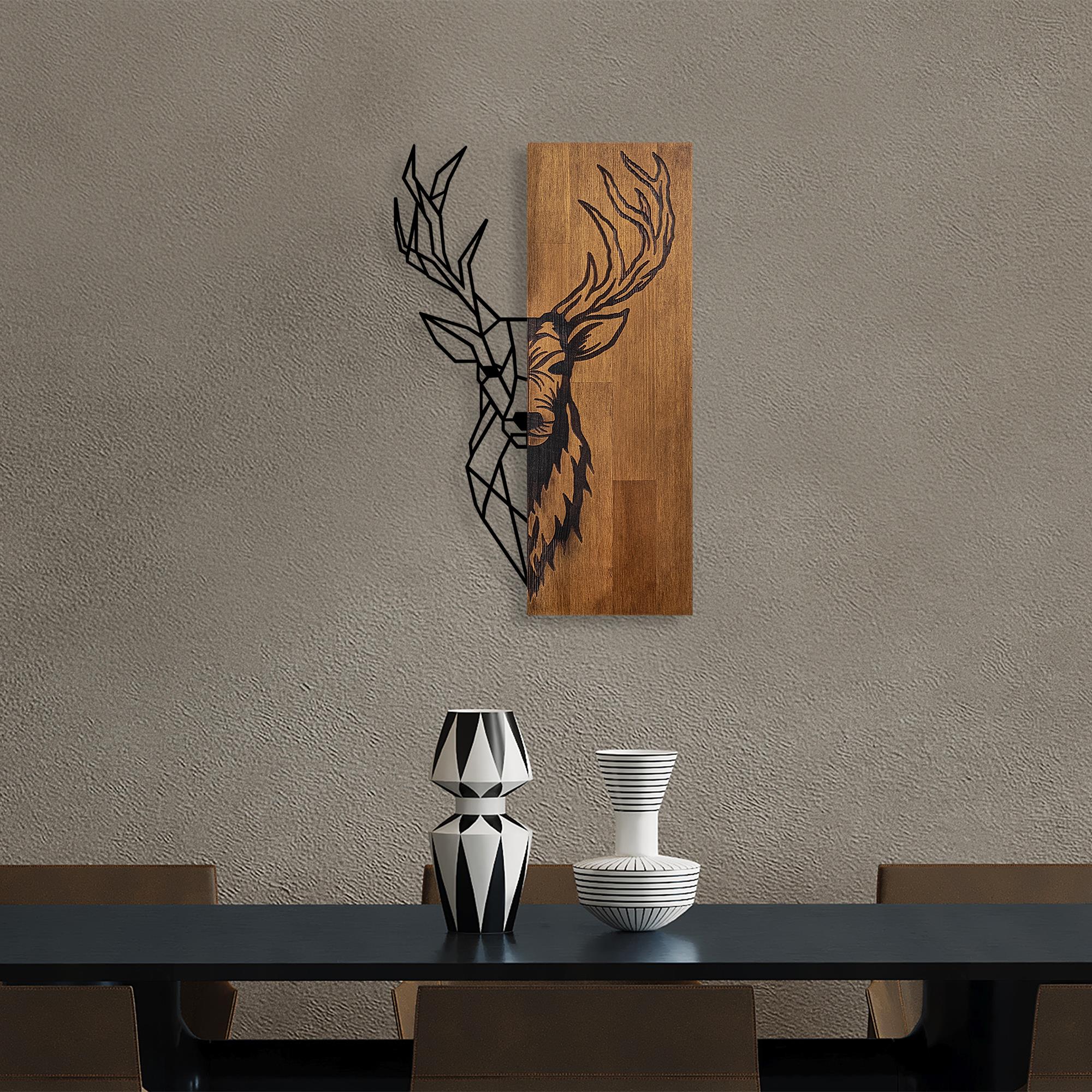 MA-393 Ahşap Metal Duvar Tablosu | ByLamp