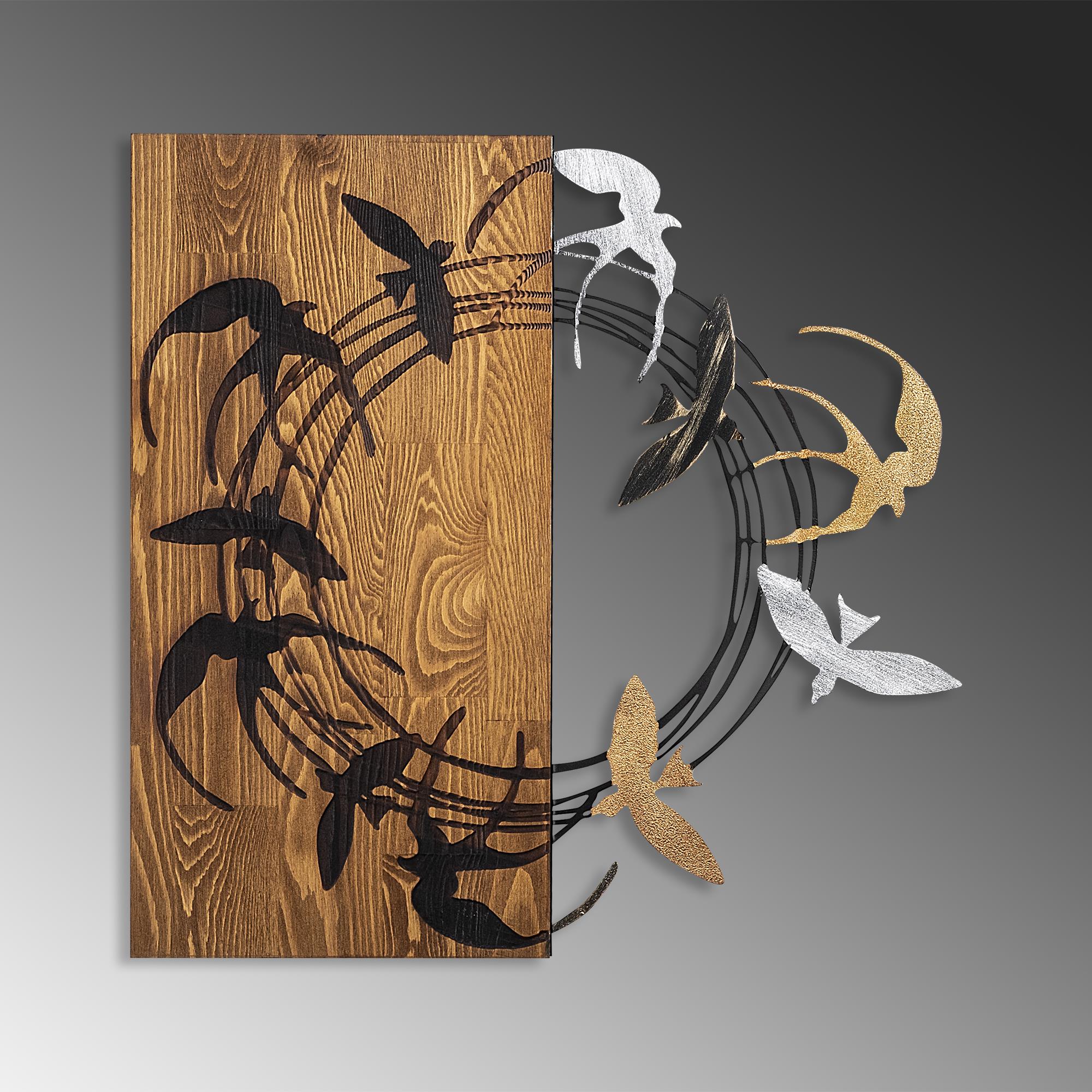 MA-395 Ahşap Metal Duvar Tablosu | ByLamp