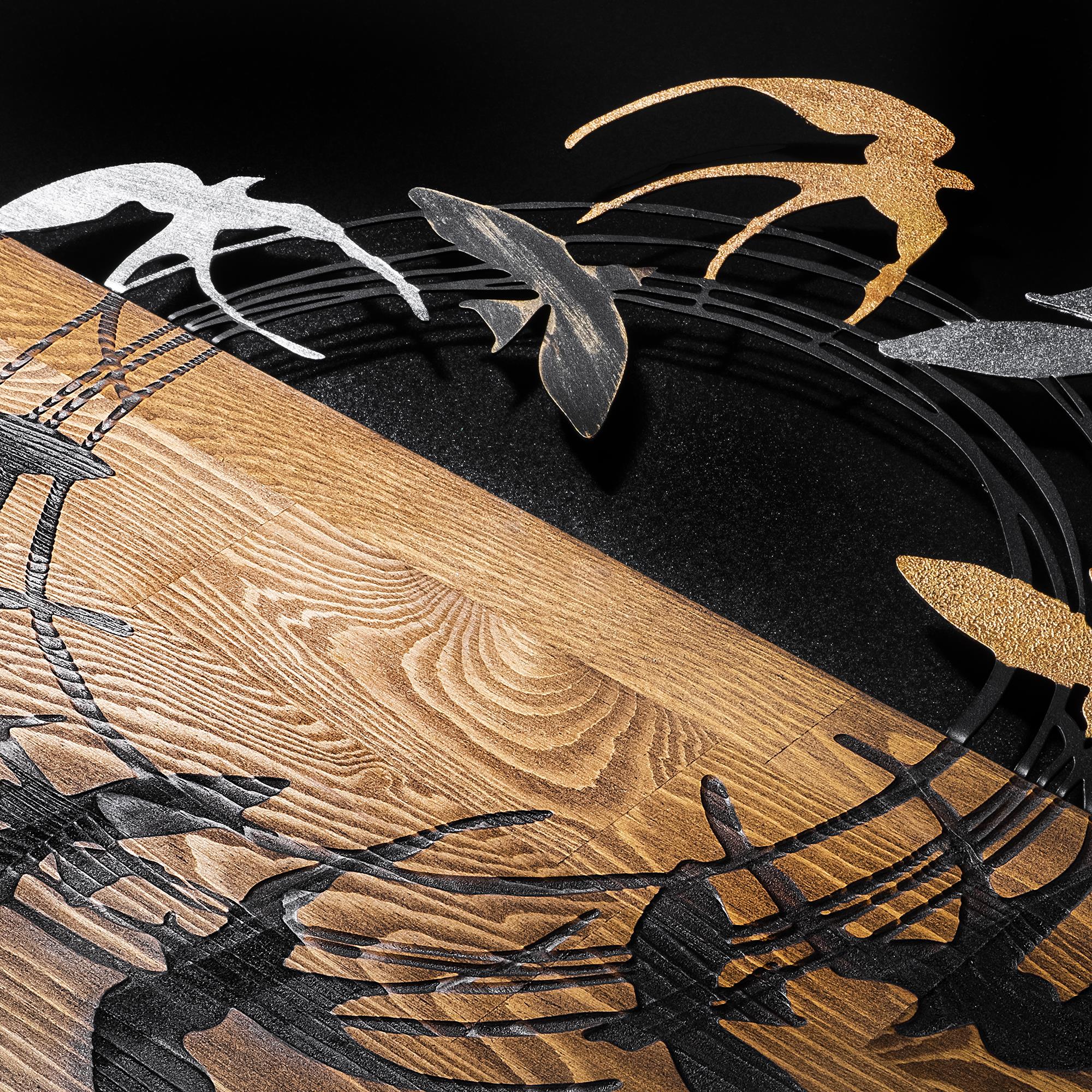 MA-395 Ahşap Metal Duvar Tablosu | ByLamp