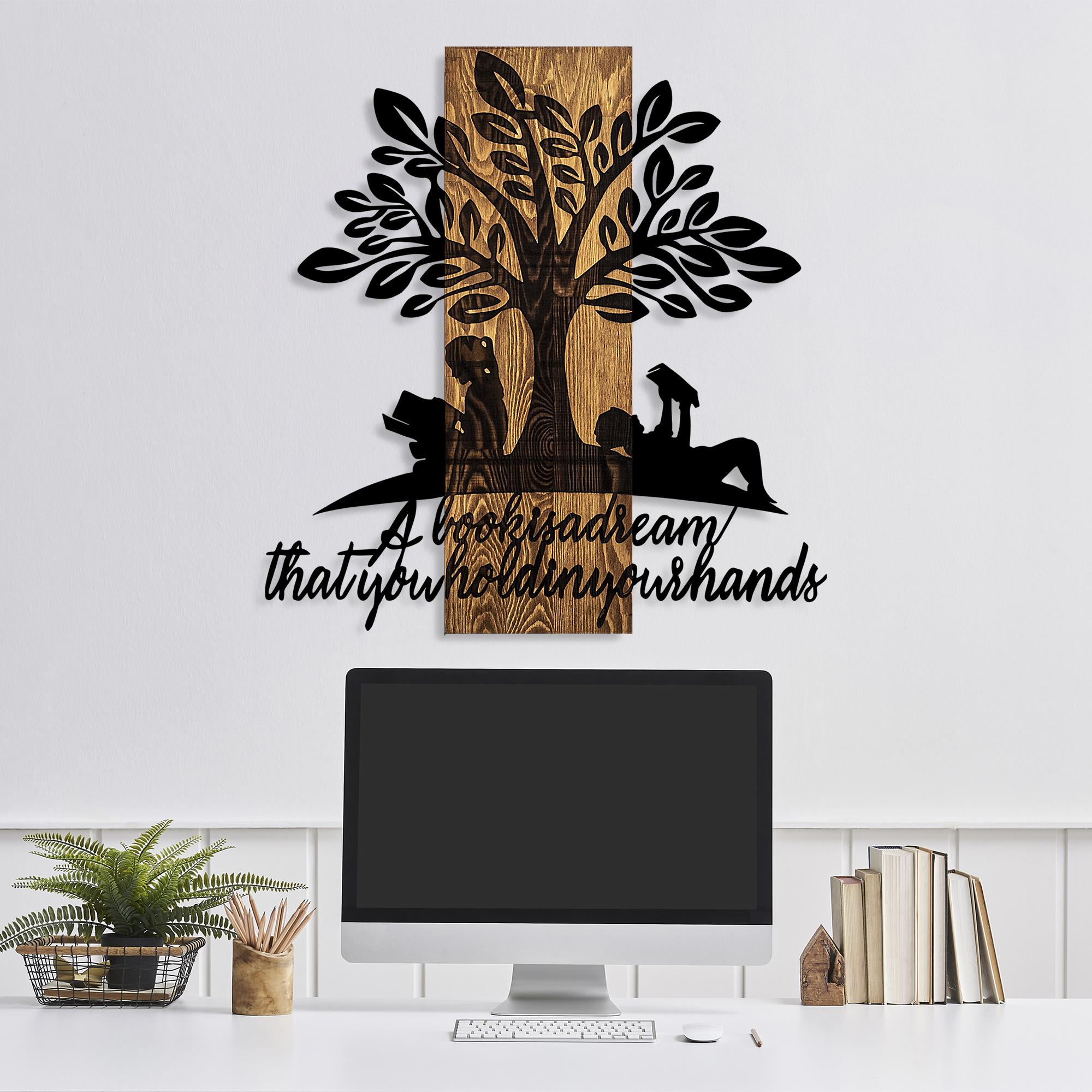 MA-401 Ahşap Metal Duvar Tablosu | ByLamp