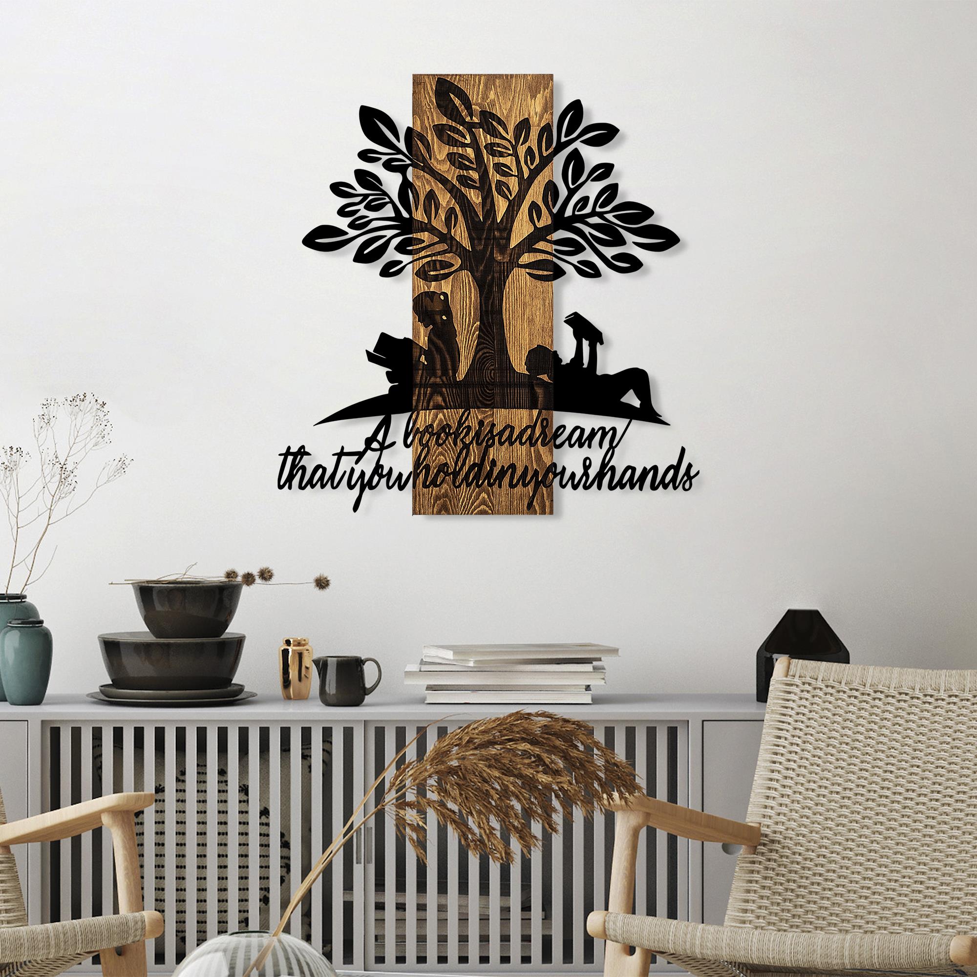 MA-401 Ahşap Metal Duvar Tablosu | ByLamp