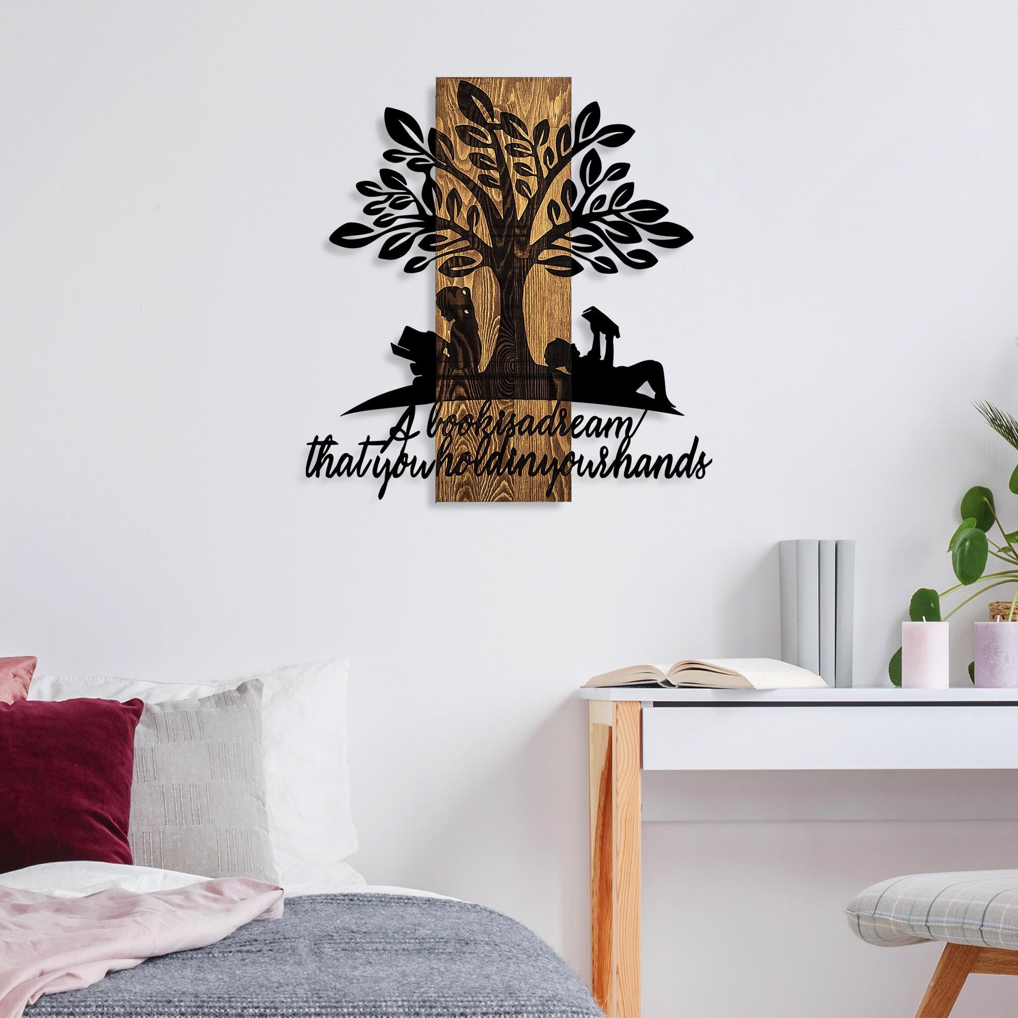 MA-401 Ahşap Metal Duvar Tablosu | ByLamp