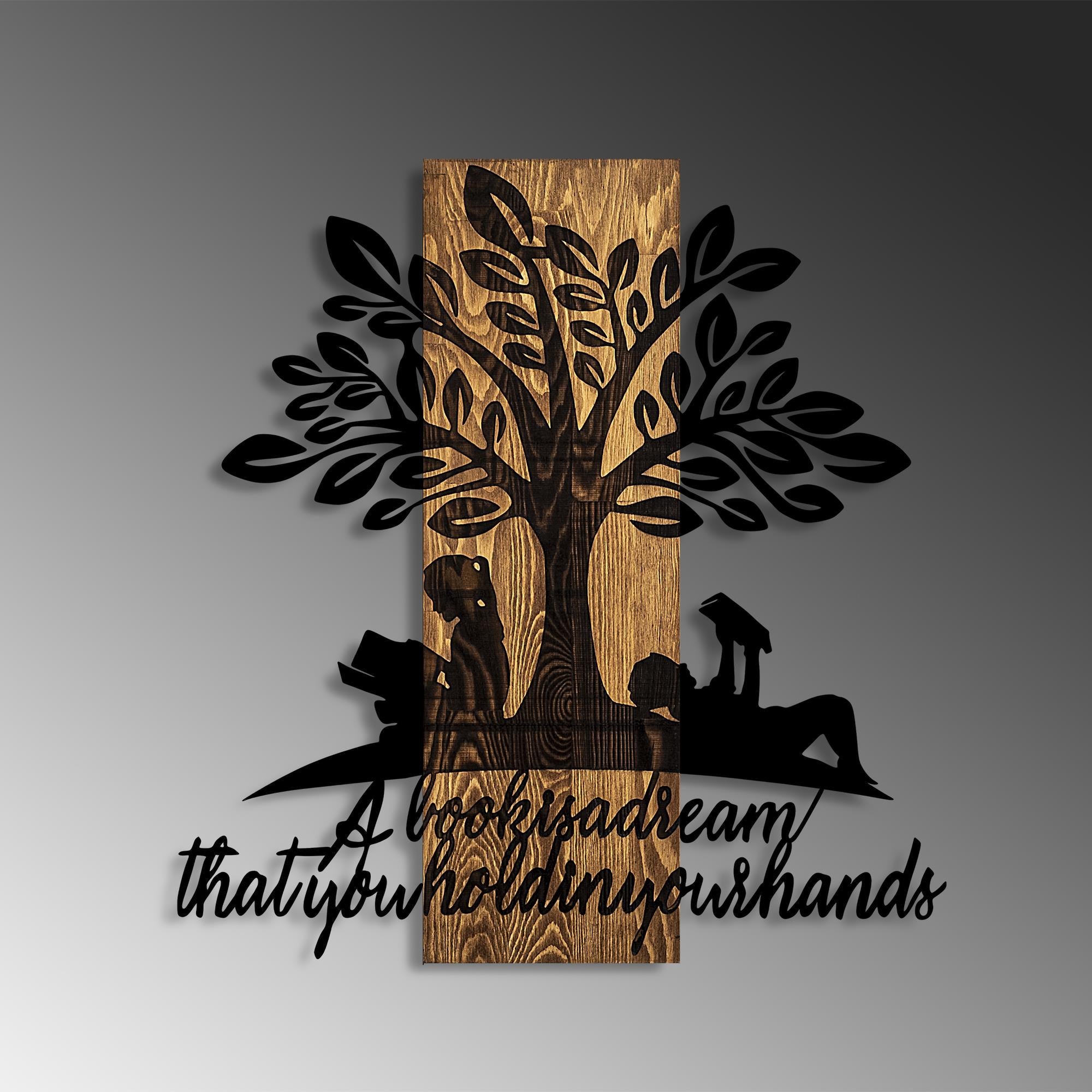 MA-401 Ahşap Metal Duvar Tablosu | ByLamp