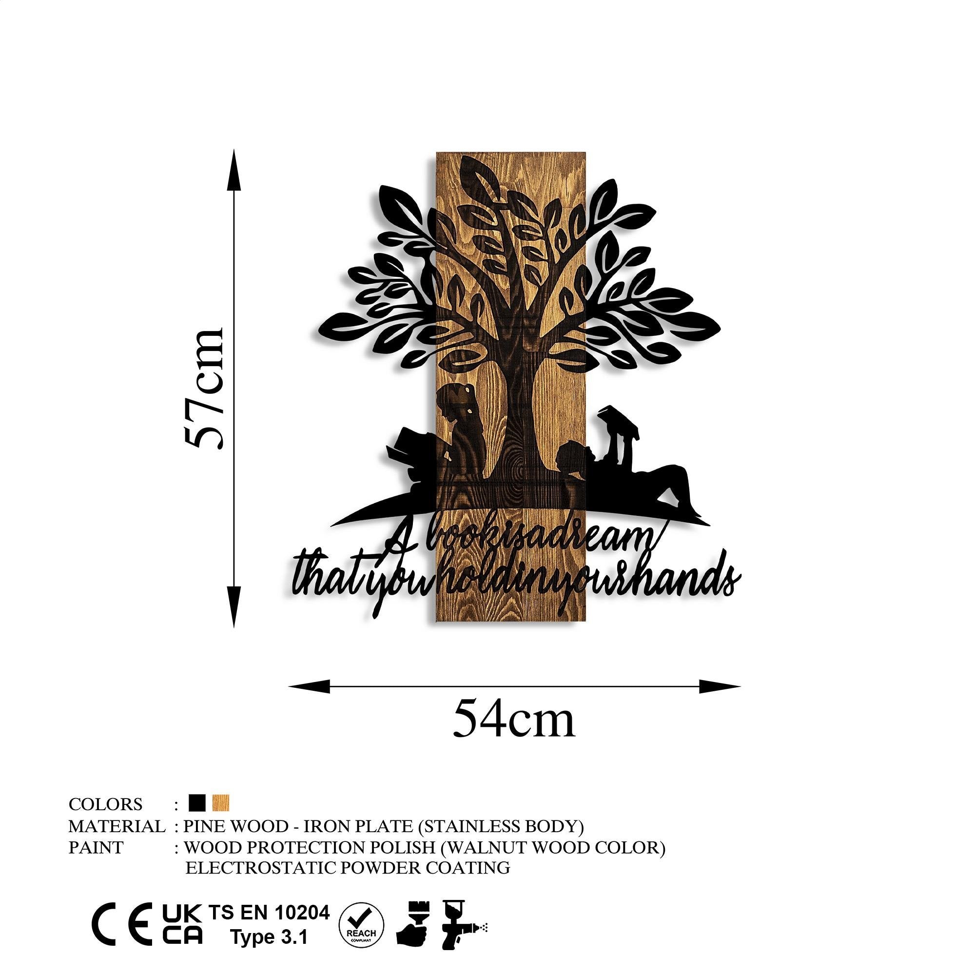 MA-401 Ahşap Metal Duvar Tablosu | ByLamp