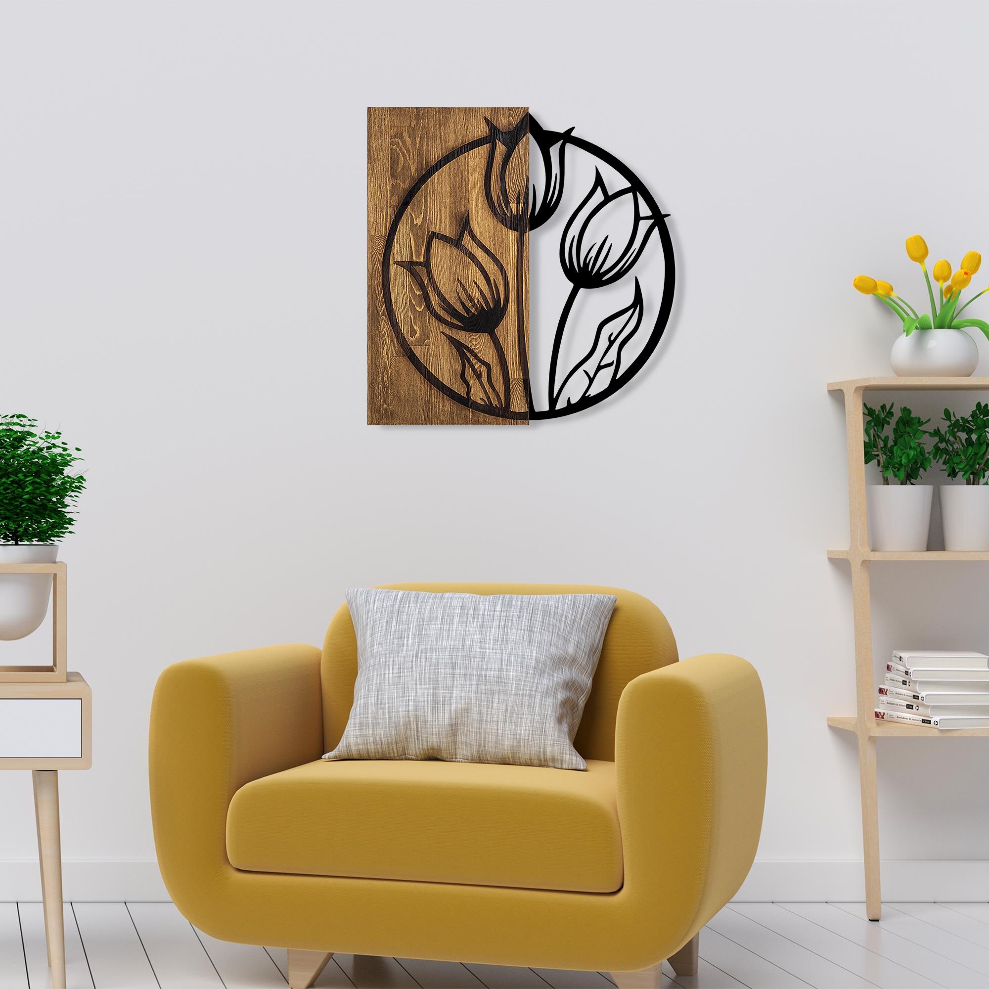 MA-406 Ahşap Metal Duvar Tablosu | ByLamp