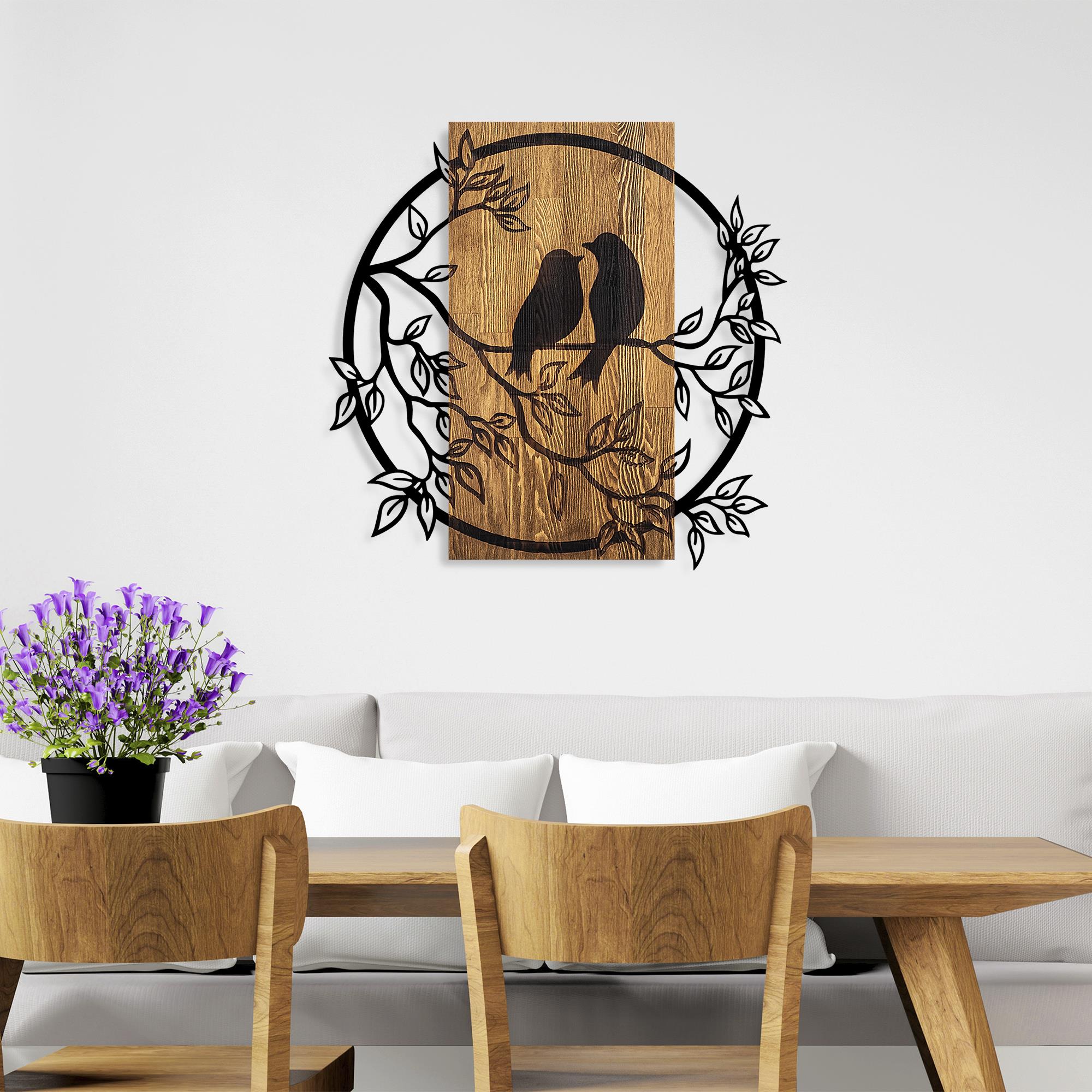 MA-407 Ahşap Metal Duvar Tablosu | ByLamp