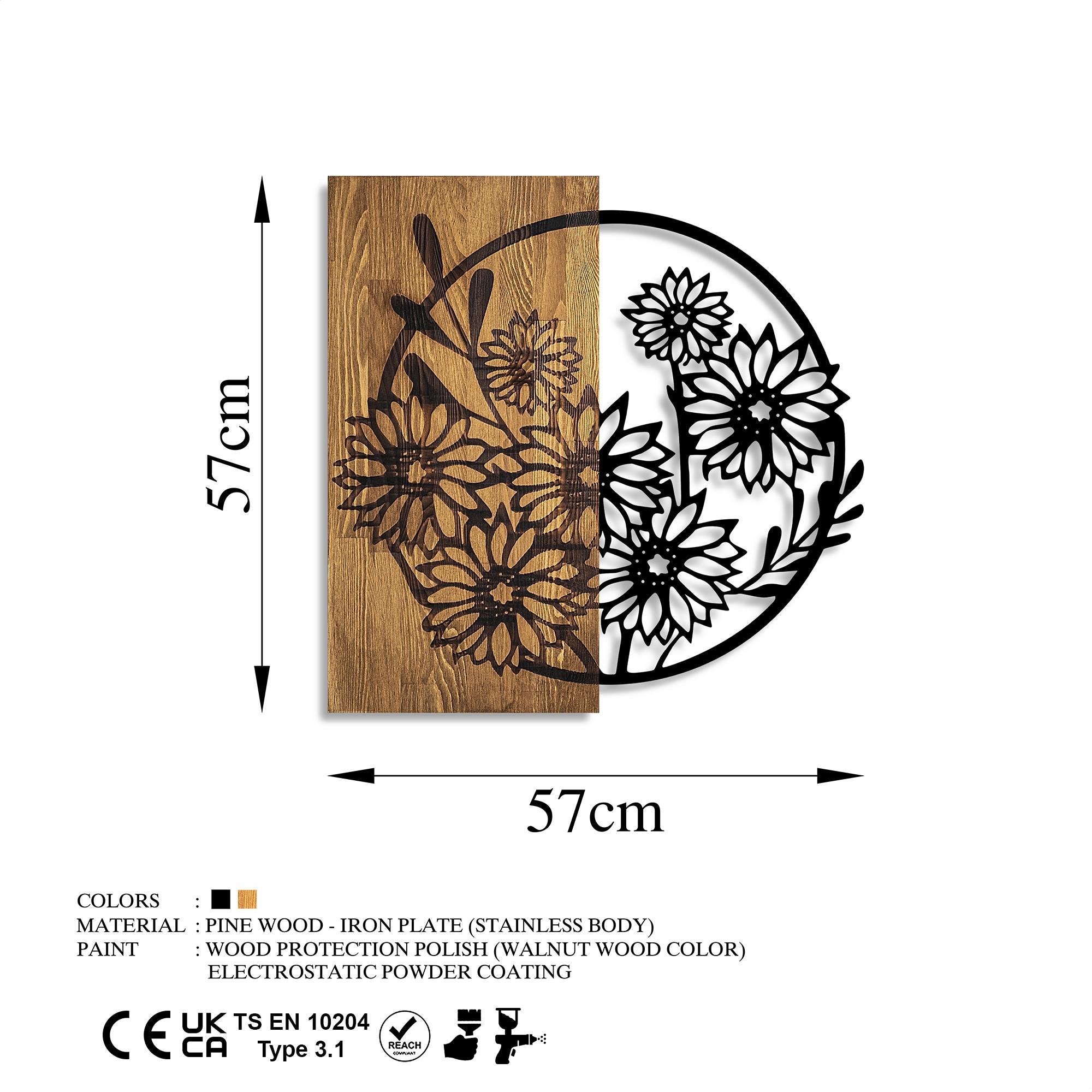 MA-409 Ahşap Metal Duvar Tablosu | ByLamp