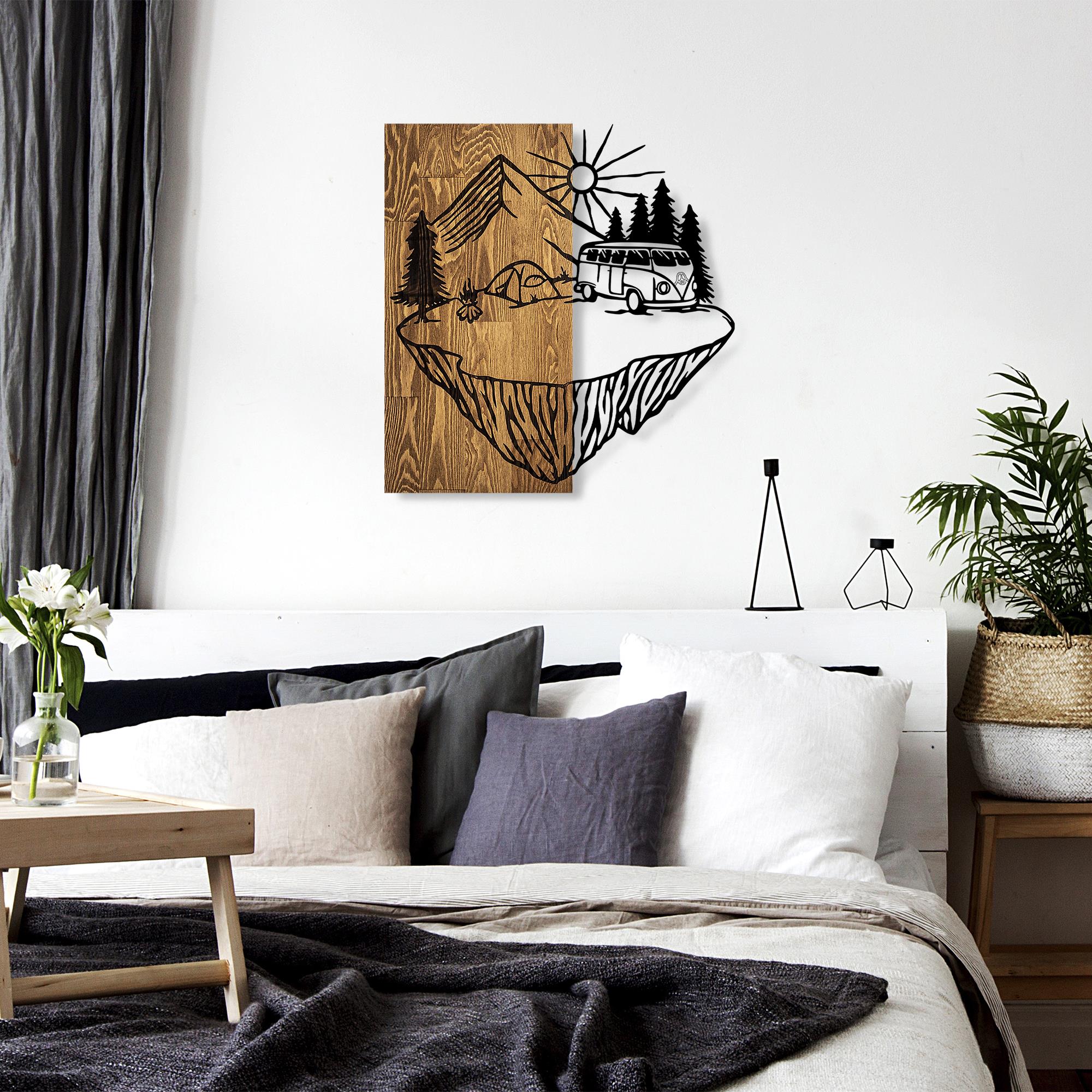 MA-410 Ahşap Metal Duvar Tablosu | ByLamp