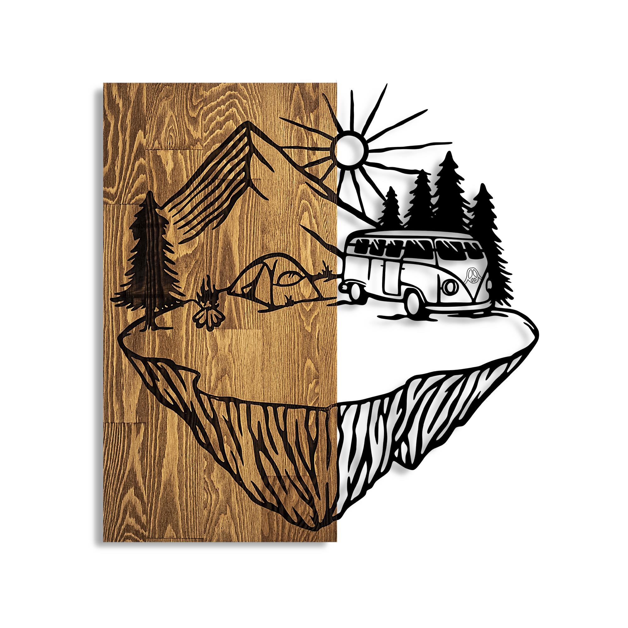 MA-410 Ahşap Metal Duvar Tablosu | ByLamp