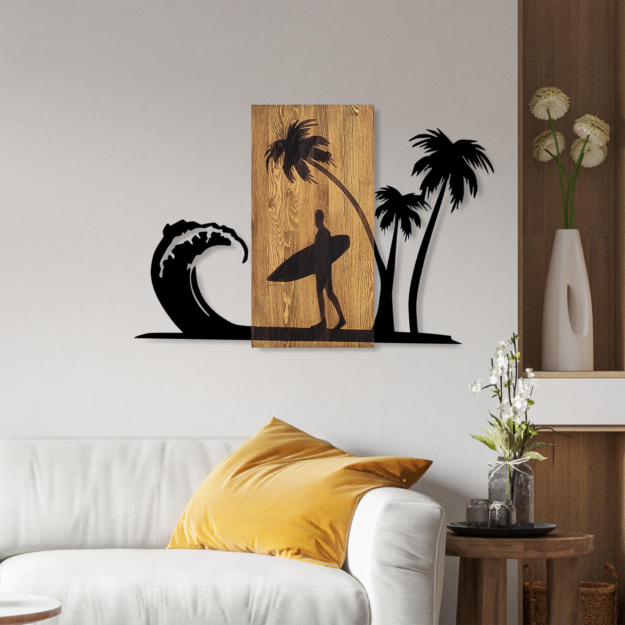 MA-413 Ahşap Metal Duvar Tablosu | ByLamp