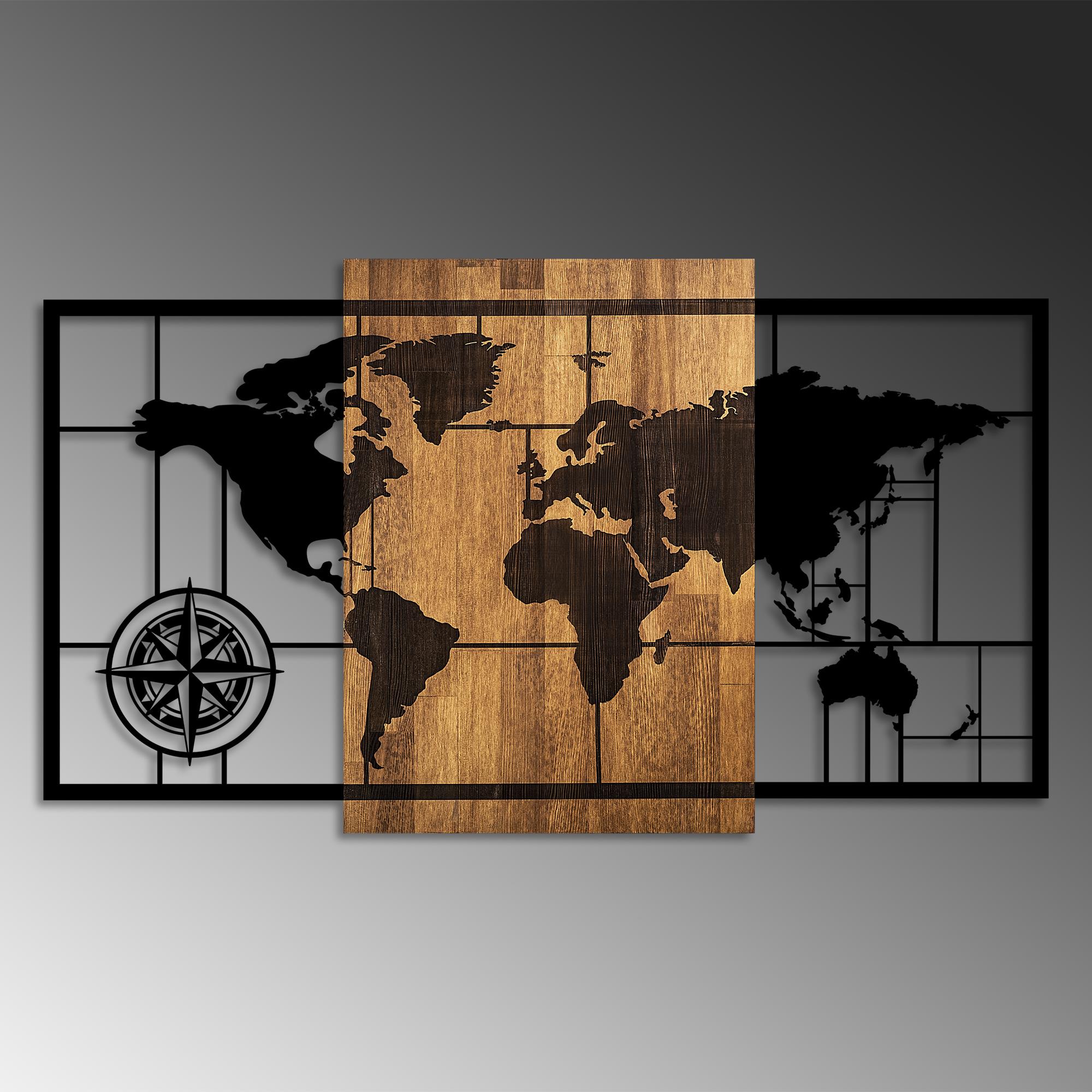 MA-415 Ahşap Metal Duvar Tablosu | ByLamp