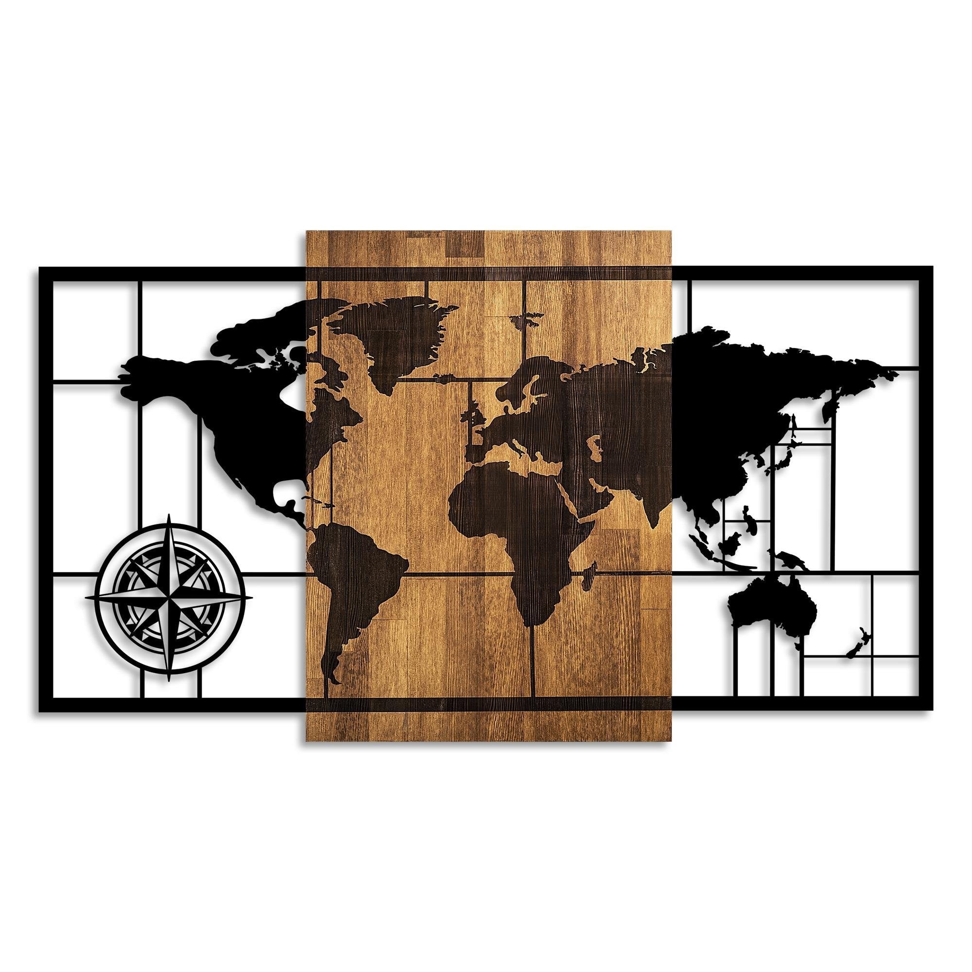 MA-415 Ahşap Metal Duvar Tablosu | ByLamp