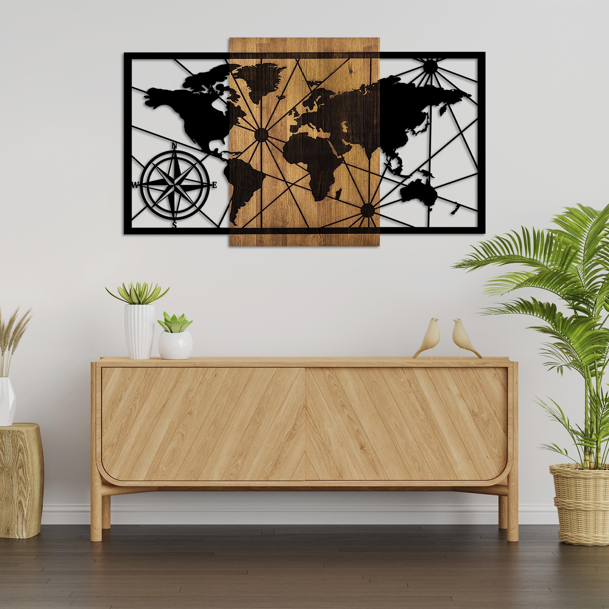 MA-417 Ahşap Metal Duvar Tablosu | ByLamp