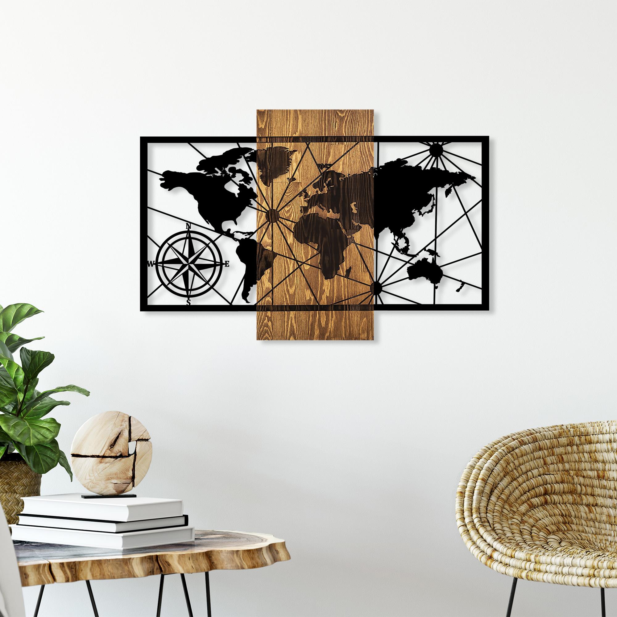 MA-418 Ahşap Metal Duvar Tablosu | ByLamp