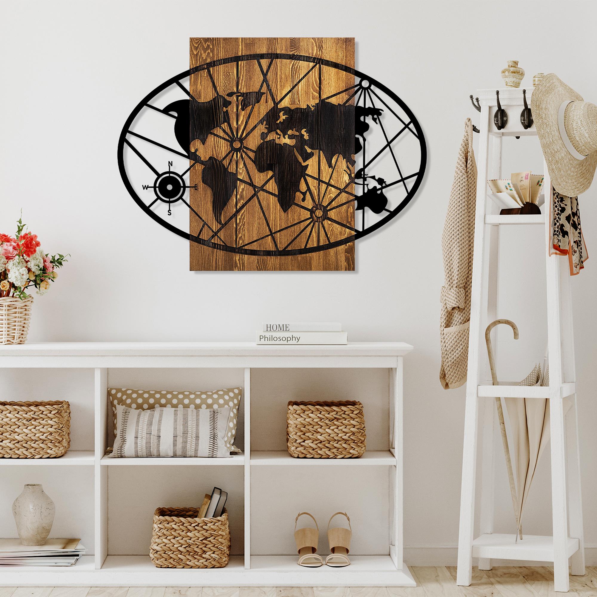 MA-419 Ahşap Metal Duvar Tablosu | ByLamp