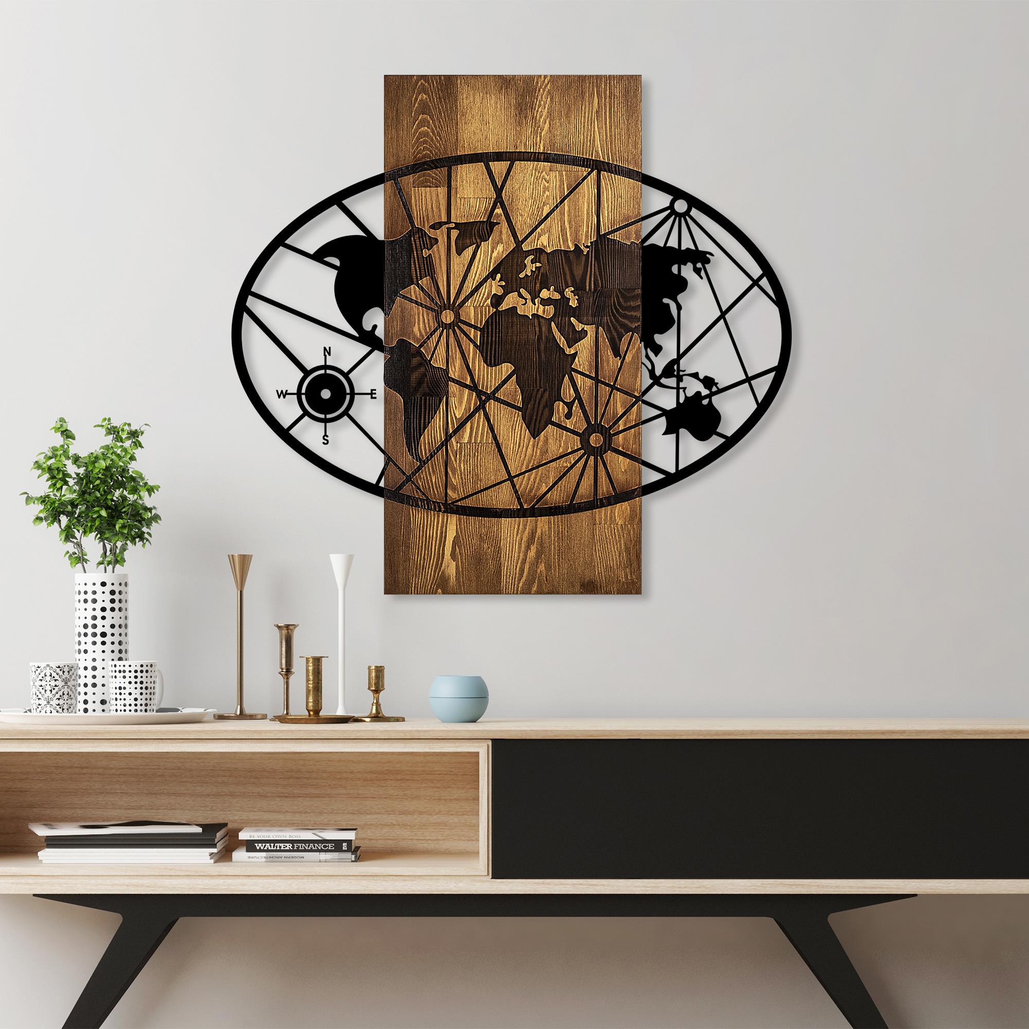 MA-420 Ahşap Metal Duvar Tablosu | ByLamp