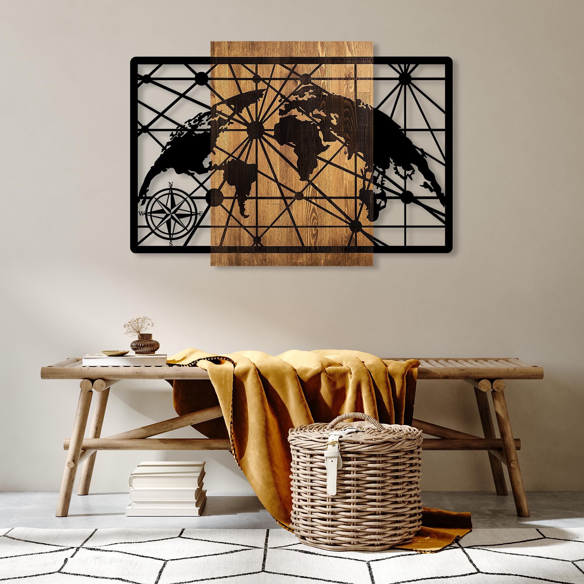 MA-421 Ahşap Metal Duvar Tablosu | ByLamp