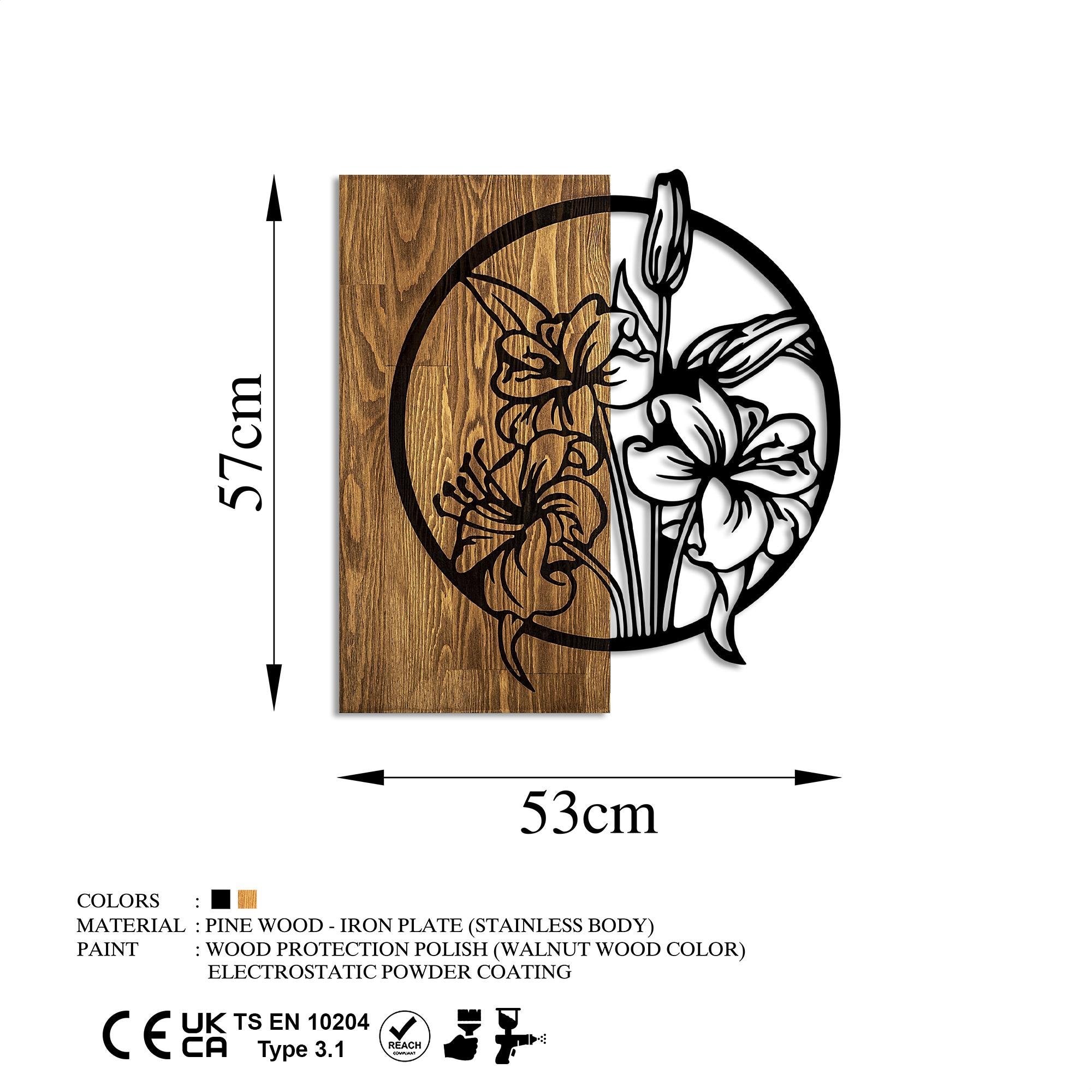 MA-425 Ahşap Metal Duvar Tablosu | ByLamp