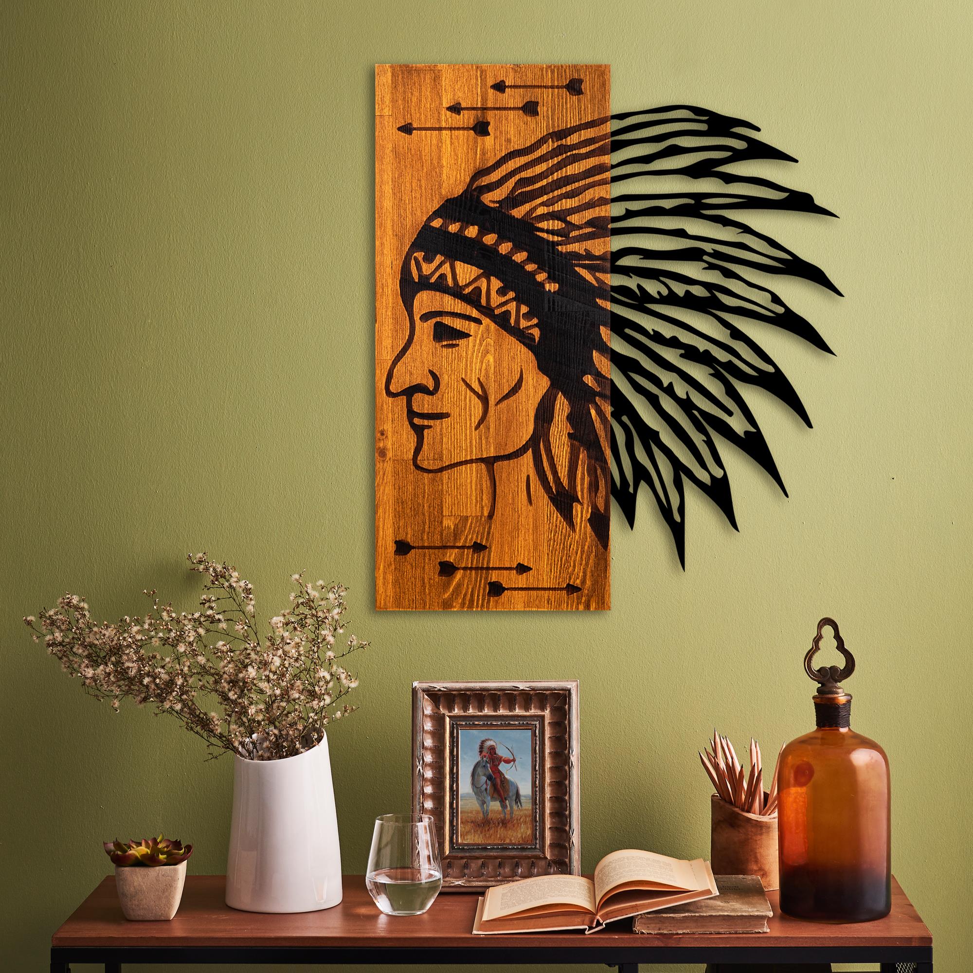 MA-429 Ahşap Metal Duvar Tablosu | ByLamp