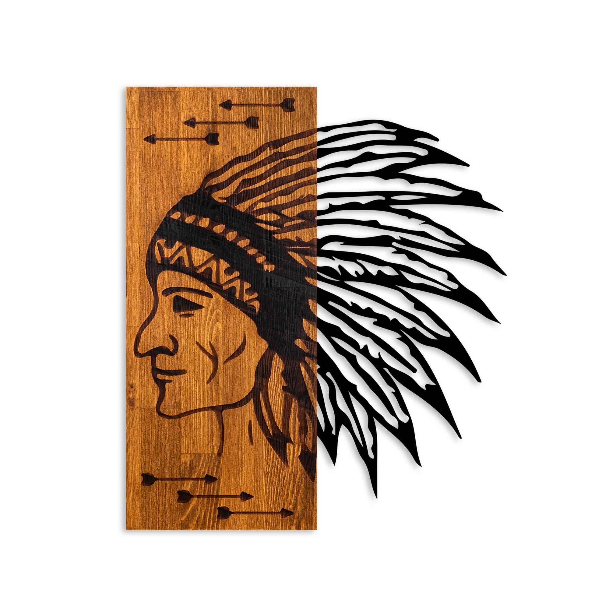 MA-429 Ahşap Metal Duvar Tablosu | ByLamp