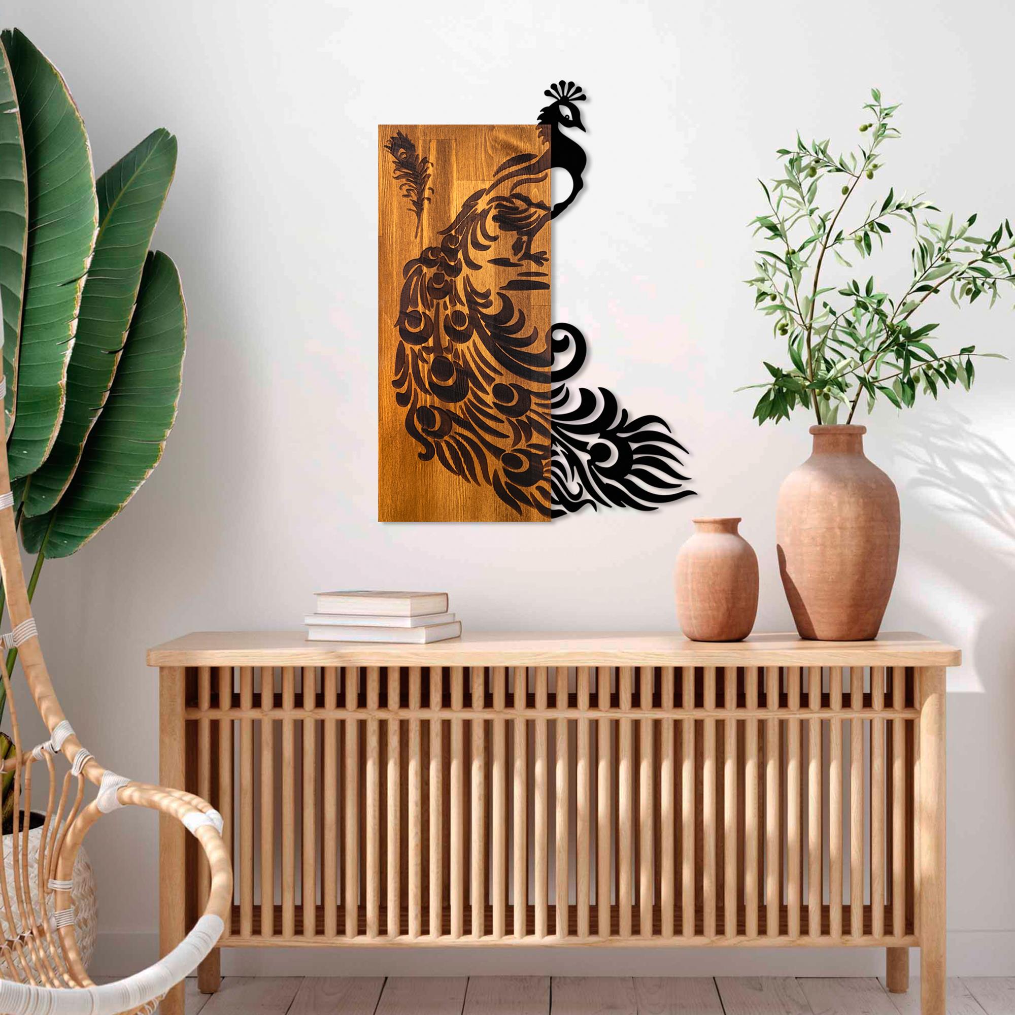 MA-432 Ahşap Metal Duvar Tablosu | ByLamp