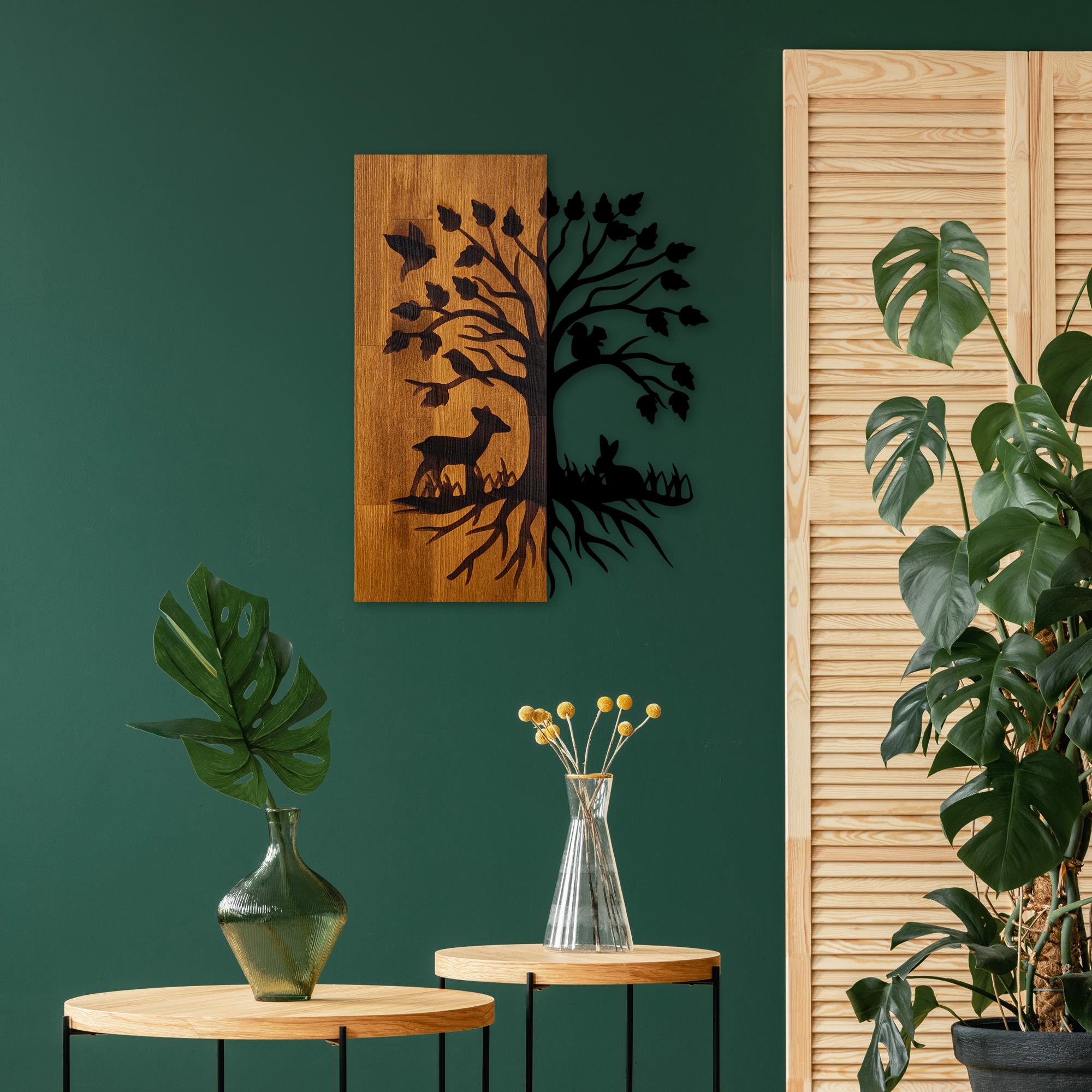 MA-434 Ahşap Metal Duvar Tablosu | ByLamp