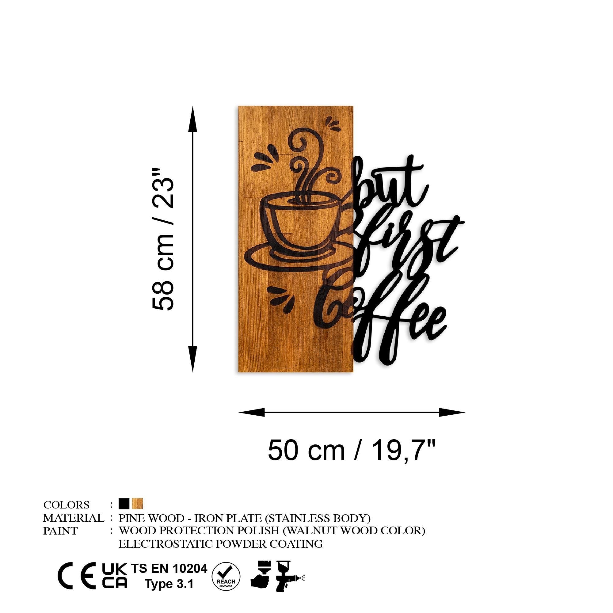 MA-437 Ahşap Metal Duvar Tablosu | ByLamp