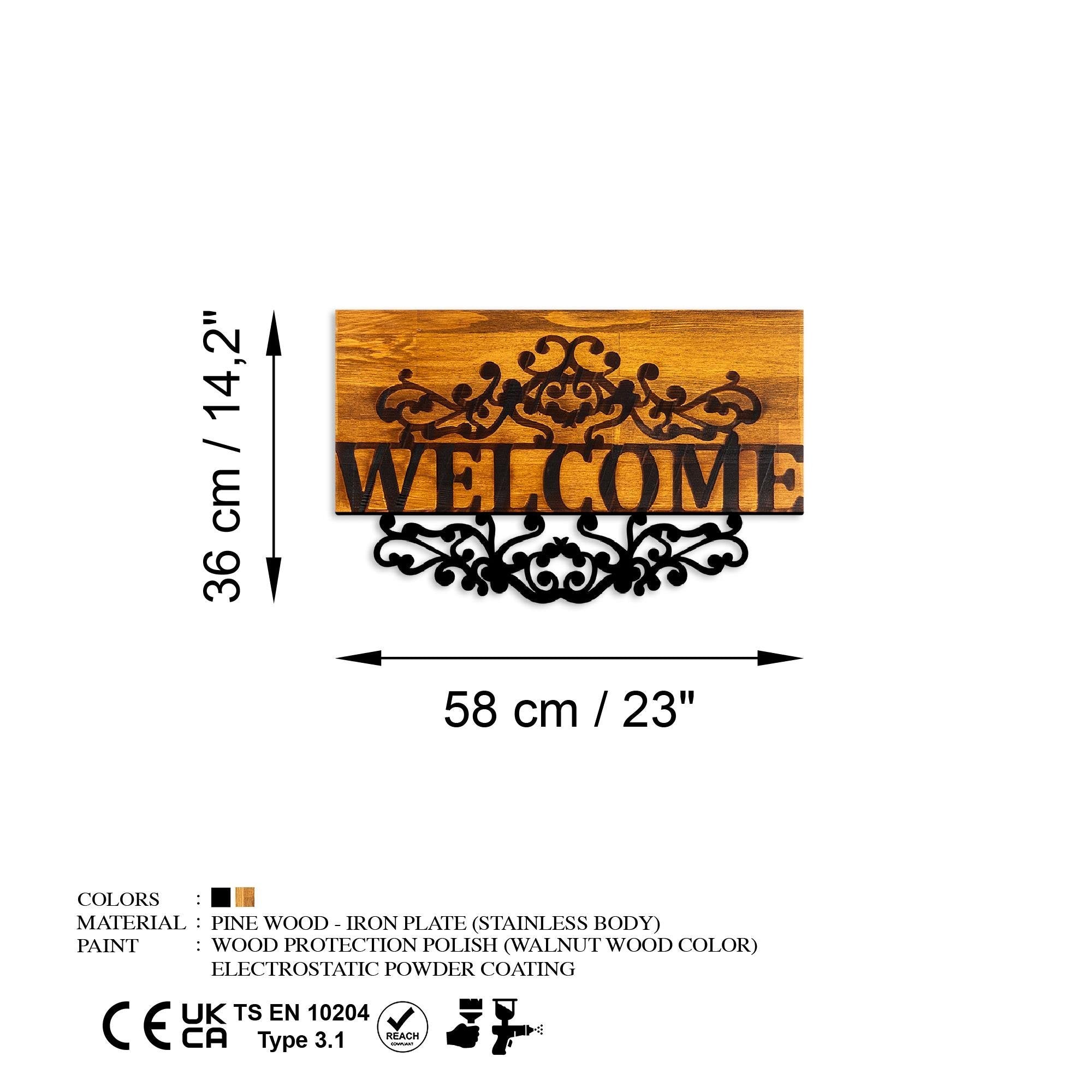 MA-440 Ahşap Metal Duvar Tablosu | ByLamp