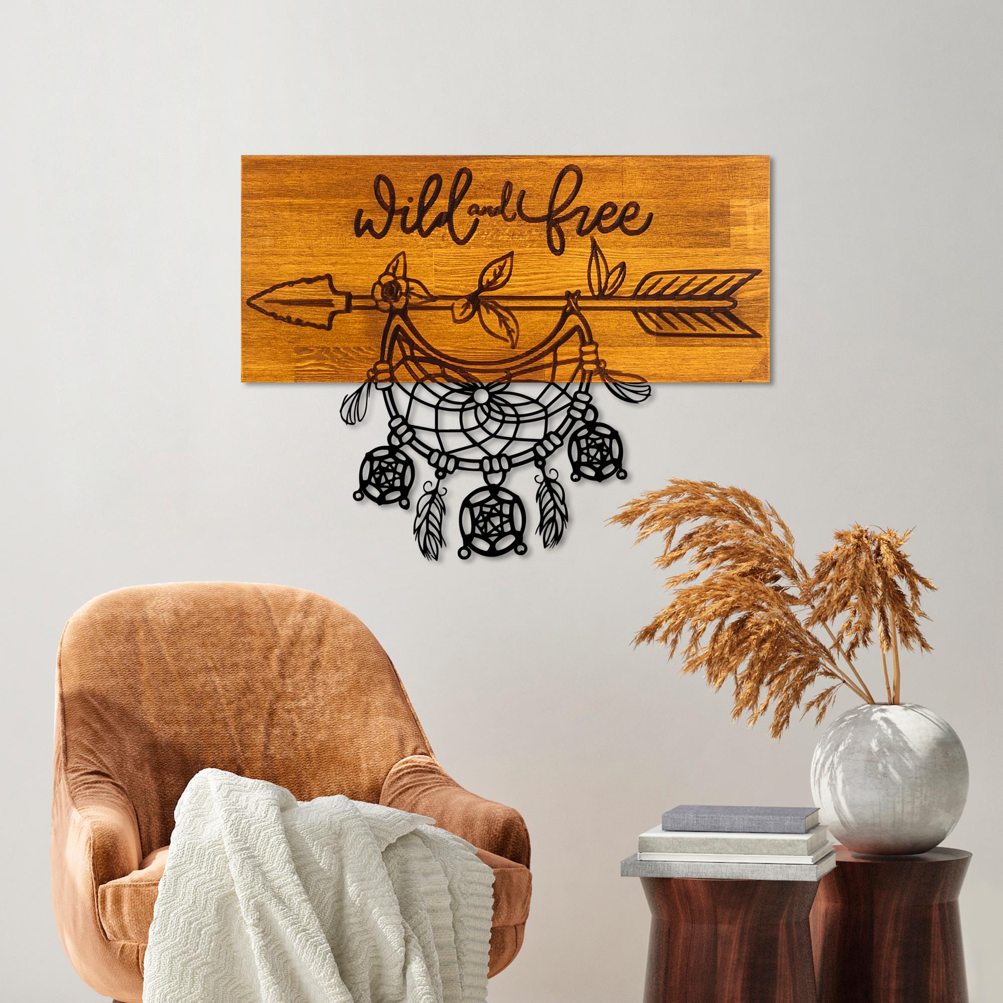 MA-441 Ahşap Metal Duvar Tablosu | ByLamp